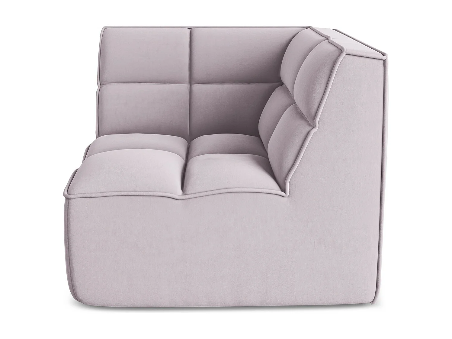 Modular - Ecksofa - Samt - Lavendel - KALAI