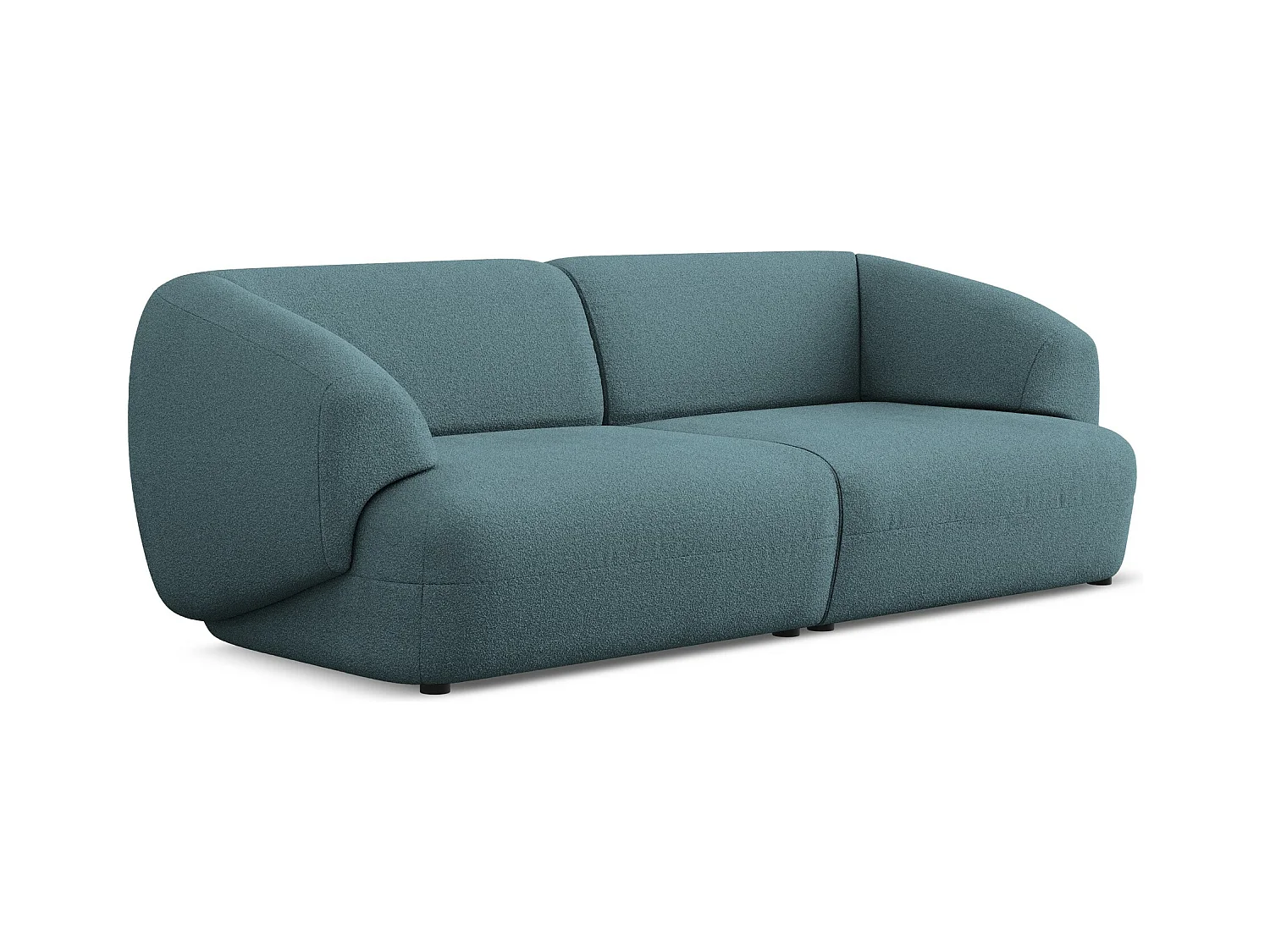Modulares 4-Sitzer Sofa - - Bouclé - Jeans - MOANA
