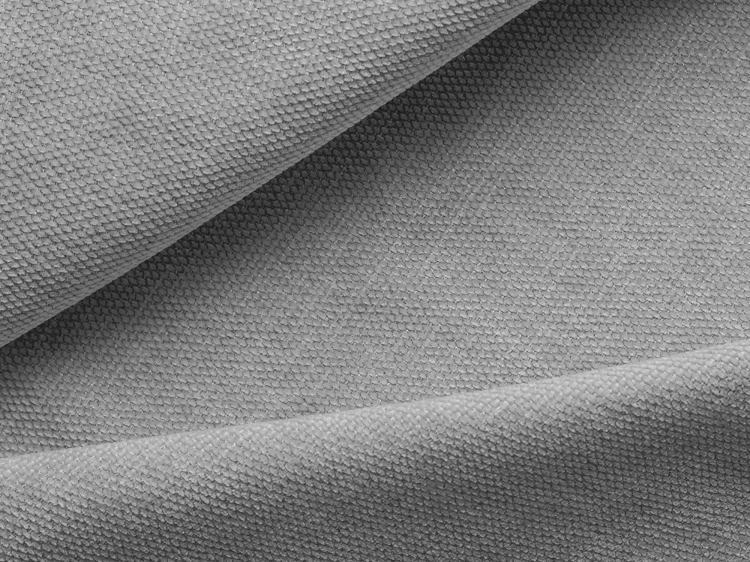 Canapé modulable 4 places droit en tissu chenille - gris clair - EKAHI