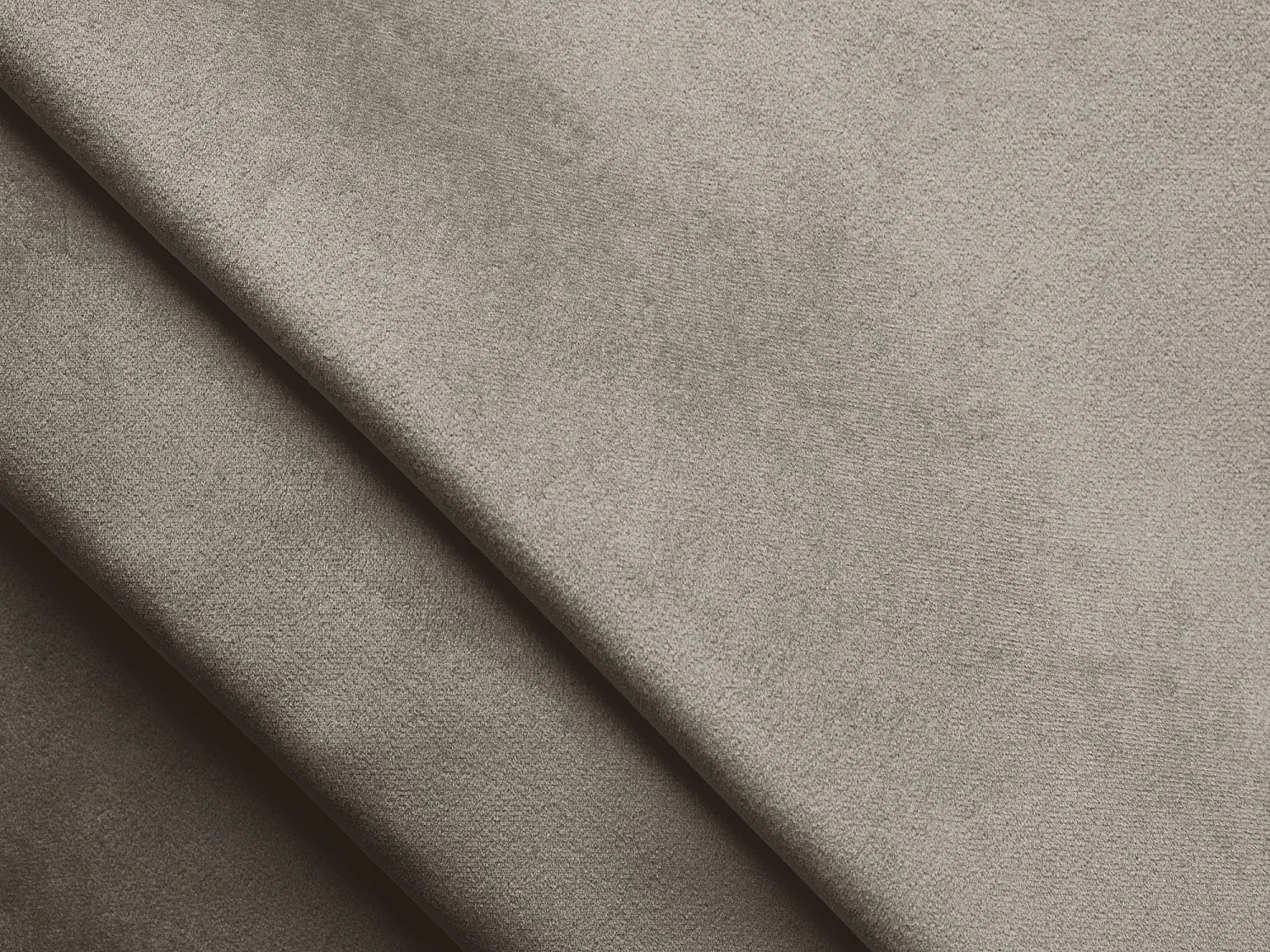 Modulaire hoekbank rechts van taupe velours - MOANA