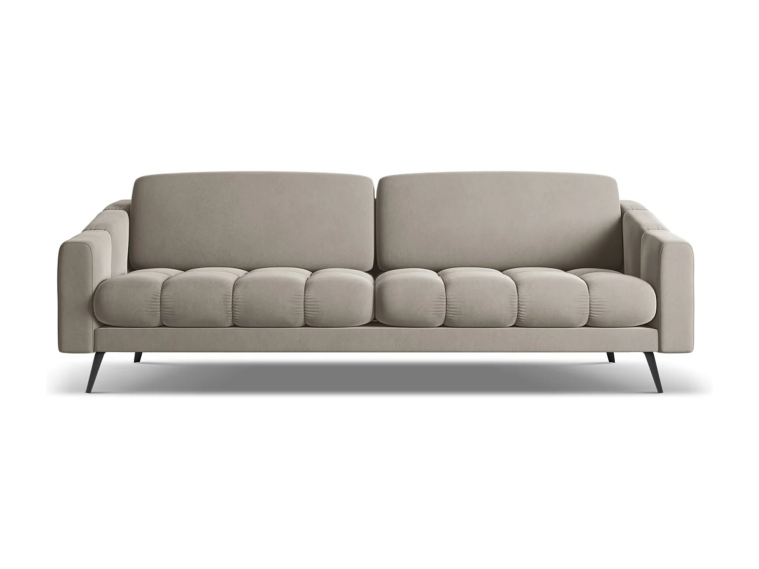 4-Sitzer Sofa - - Samt - Taupe - NALU