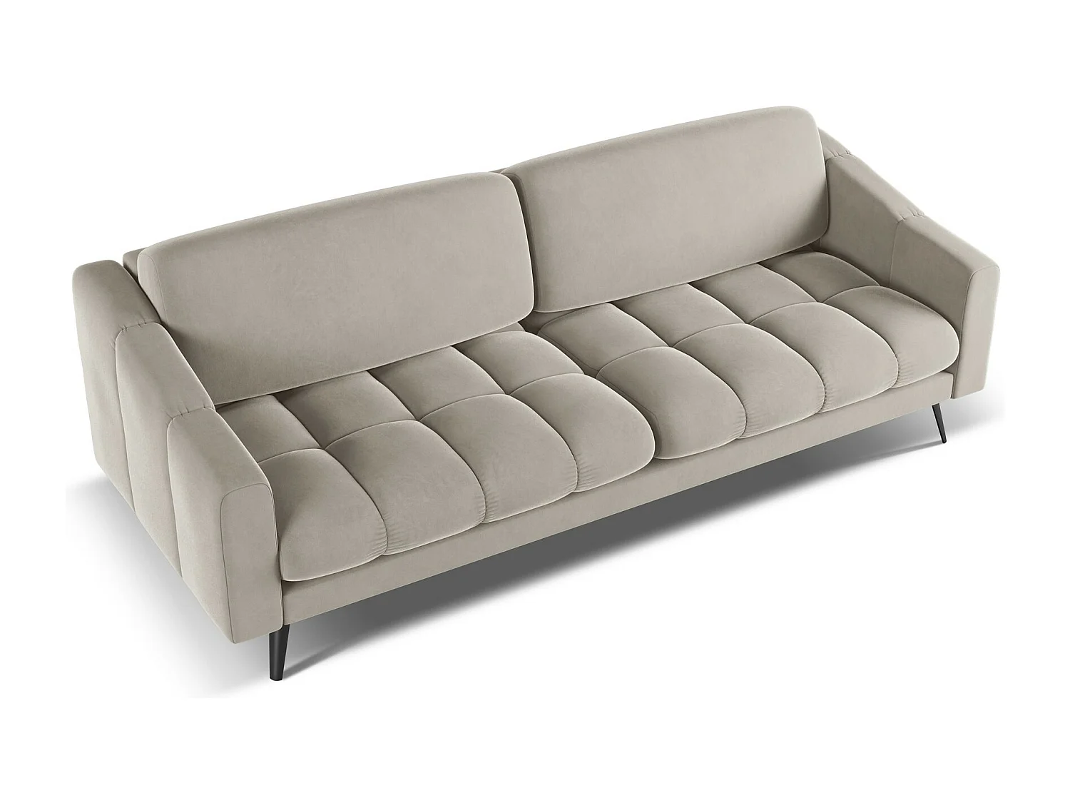 4-Sitzer Sofa - - Samt - Taupe - NALU