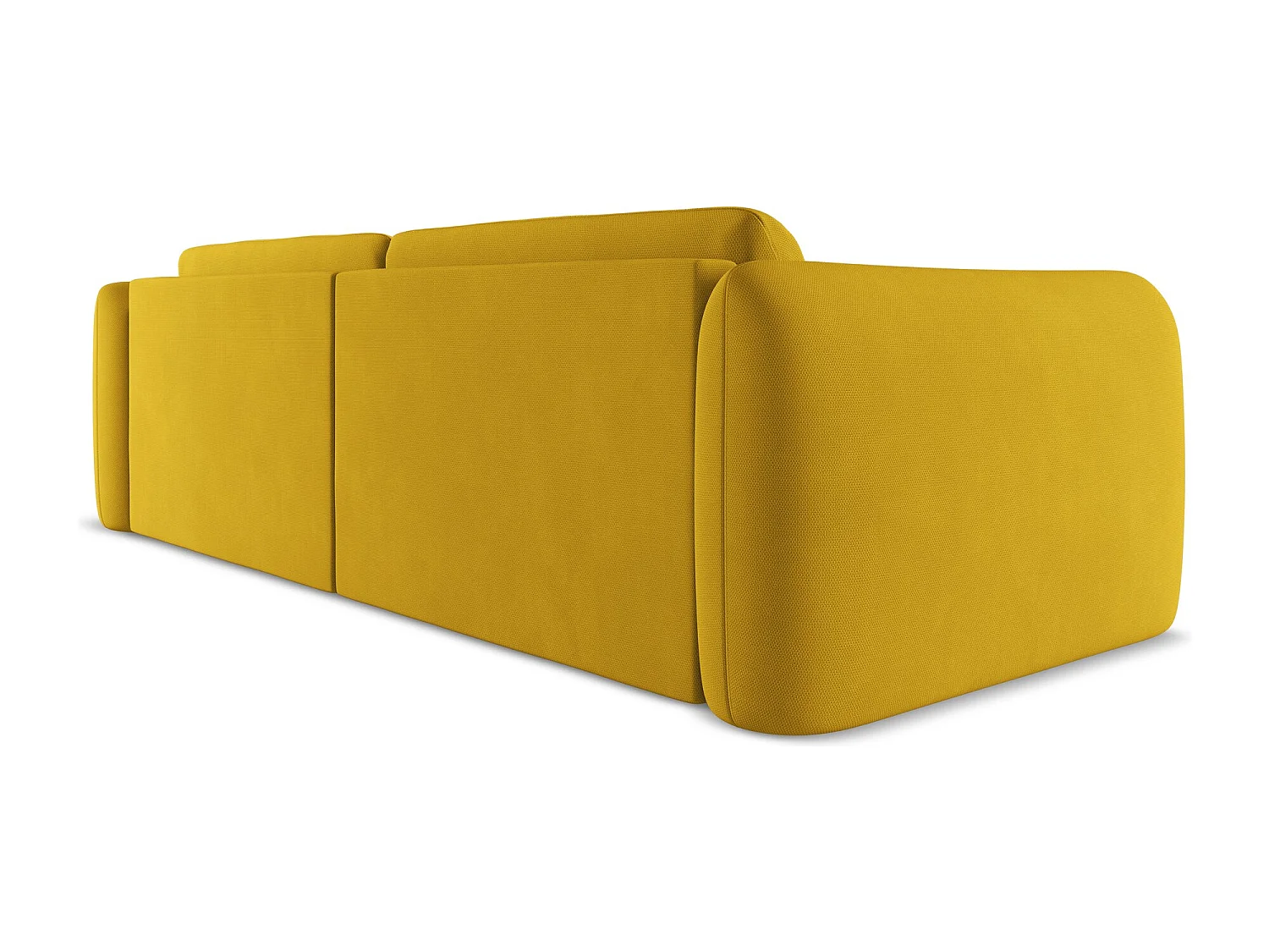 3-Sitzer Sofa - - Chenille - Senf - HOKU