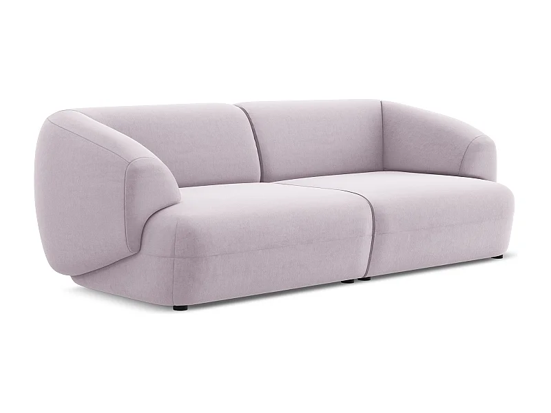 Modulares 4-Sitzer Sofa - - Samt - Lavendel - MOANA