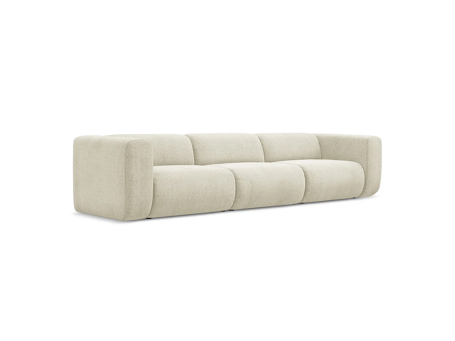 Modulares 4-Sitzer Sofa - - Chenille - Beige - BARI