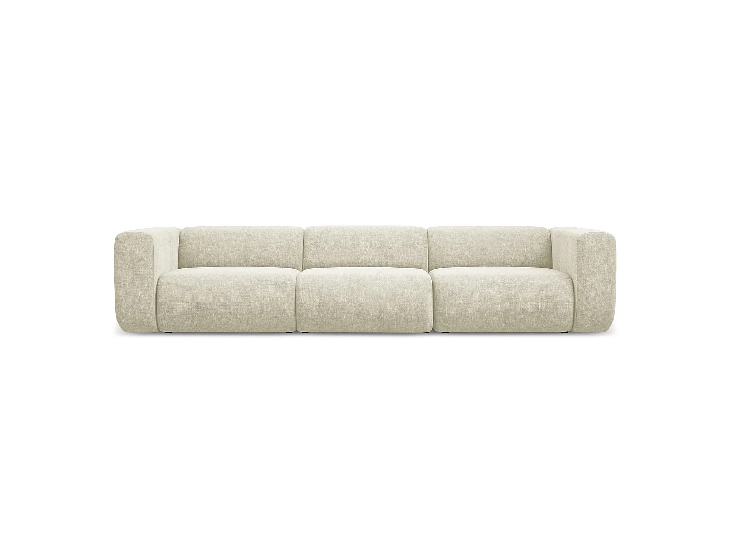 Modulares 4-Sitzer Sofa - - Chenille - Beige - BARI