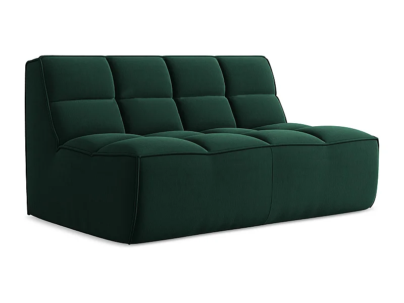 2-Sitzer Sofa - - Samt - Flaschengrün - KALAI
