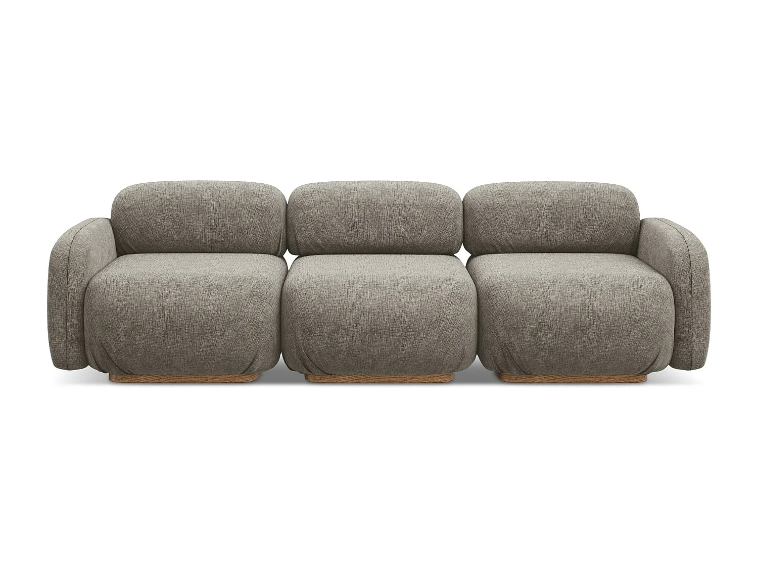 4-osobowa kanapa modułowa - z tkaniny szenilowej - kreci - AILANI