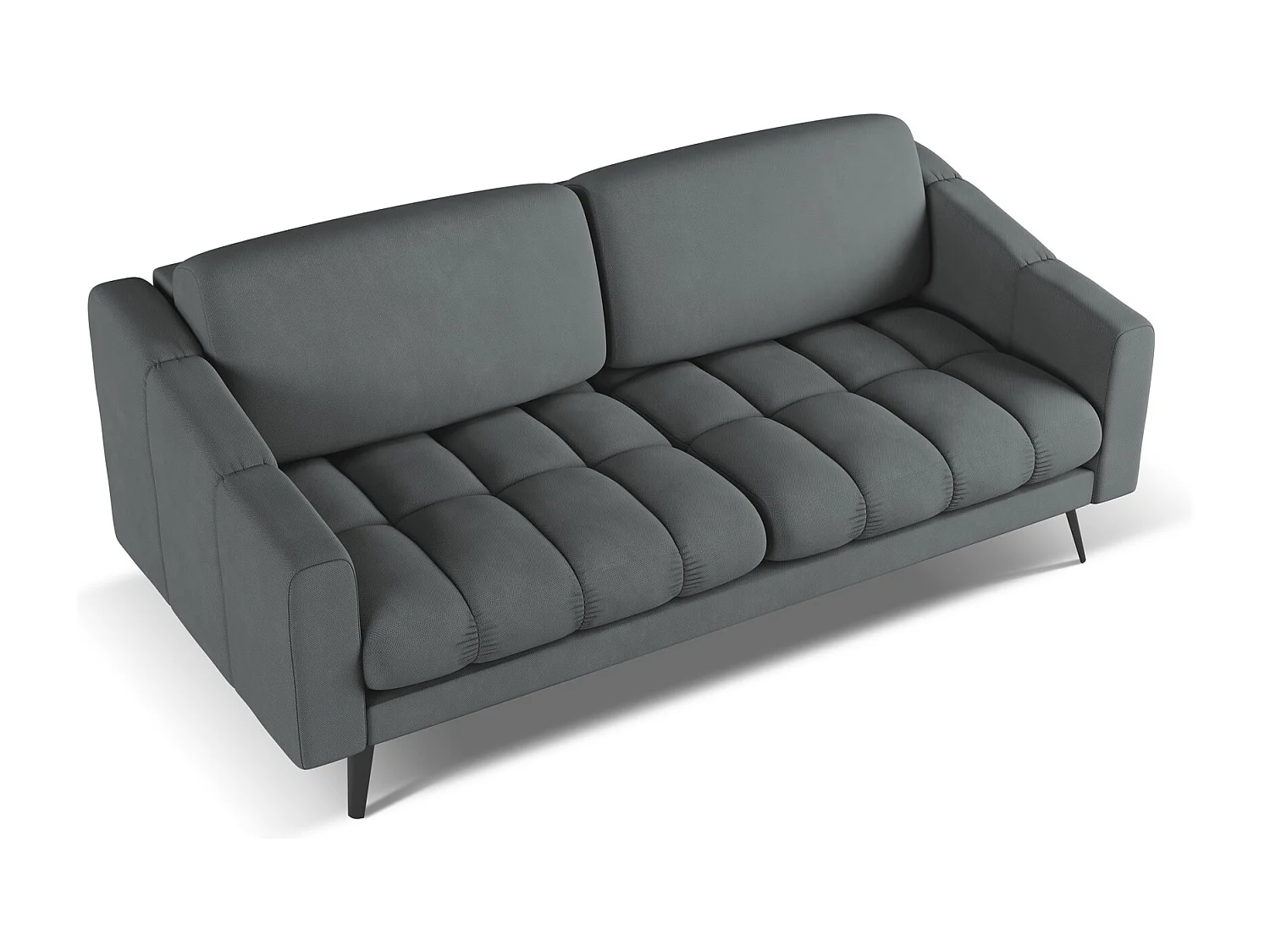 3-Sitzer Sofa - - Chenille - Graphit - NALU