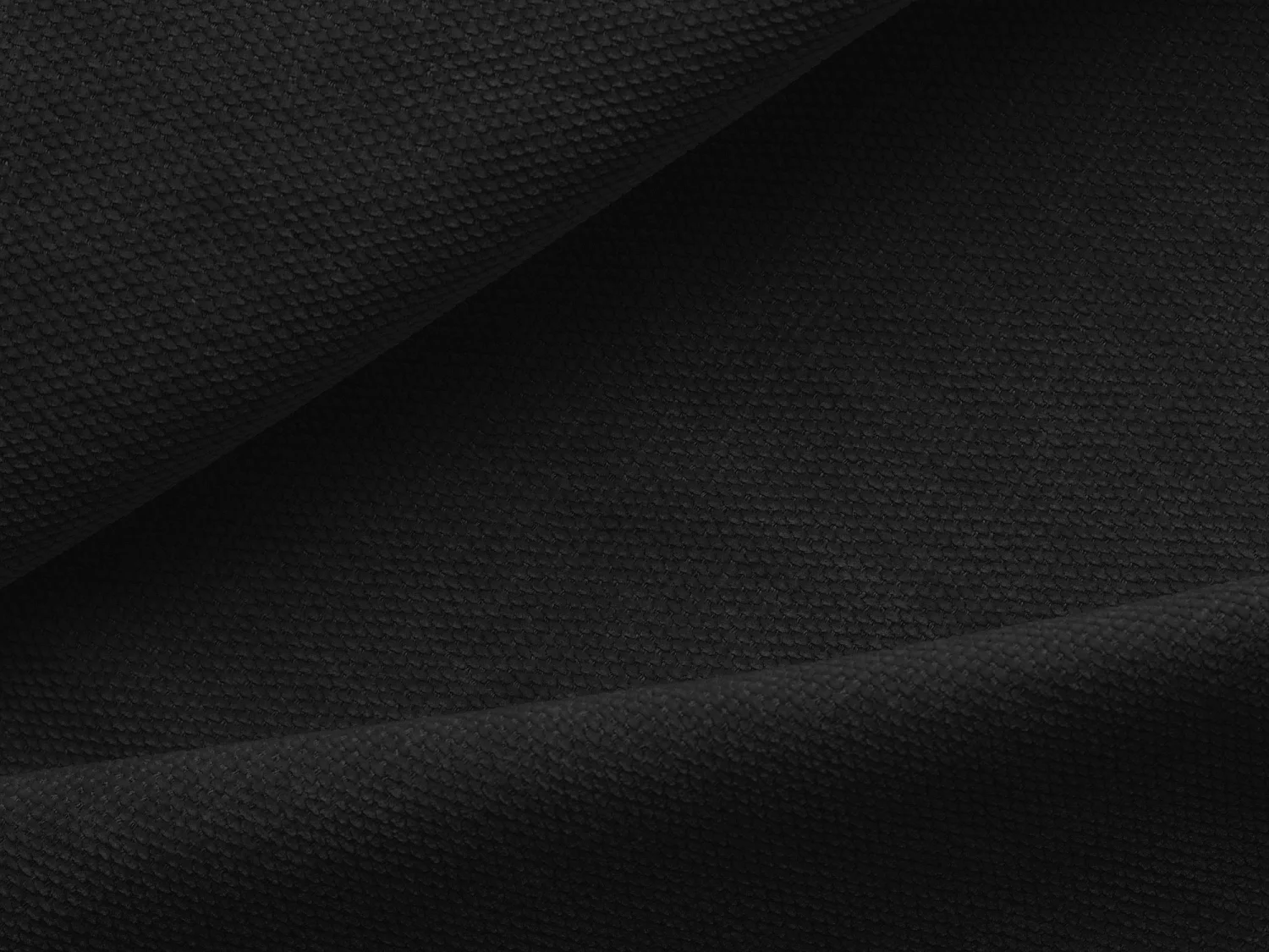 Canapé modulable 4 places droit en tissu chenille - noir - EKAHI