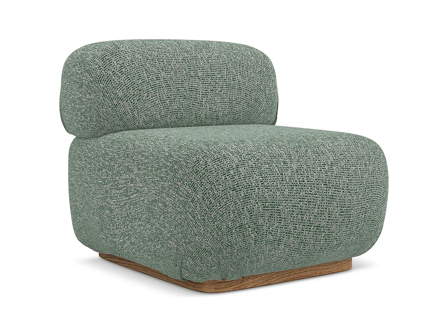 Modular - Mittelsofa - Strukturstoff - Hellgrün - AILANI