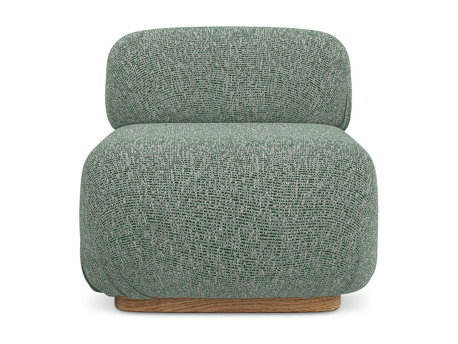 Fauteuil pour canapé modulable en tissu texturé - vert clair - AILANI