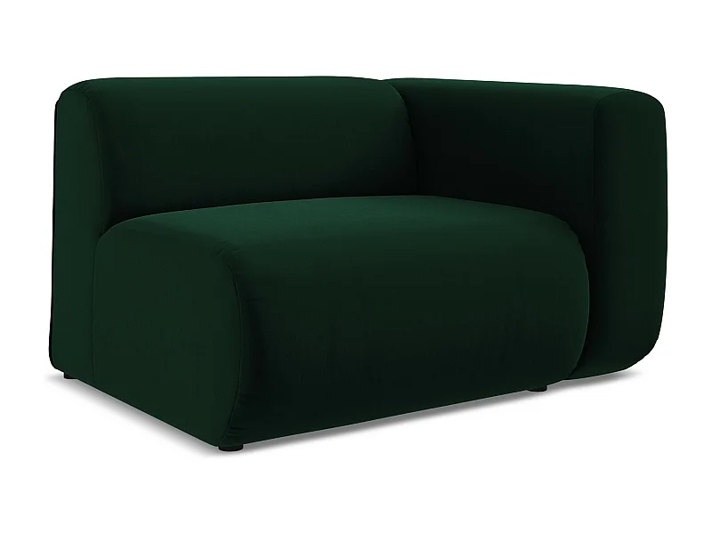Modular - Eckteil mit Armlehne Rechts - Samt - Flaschengrün - EKAHI
