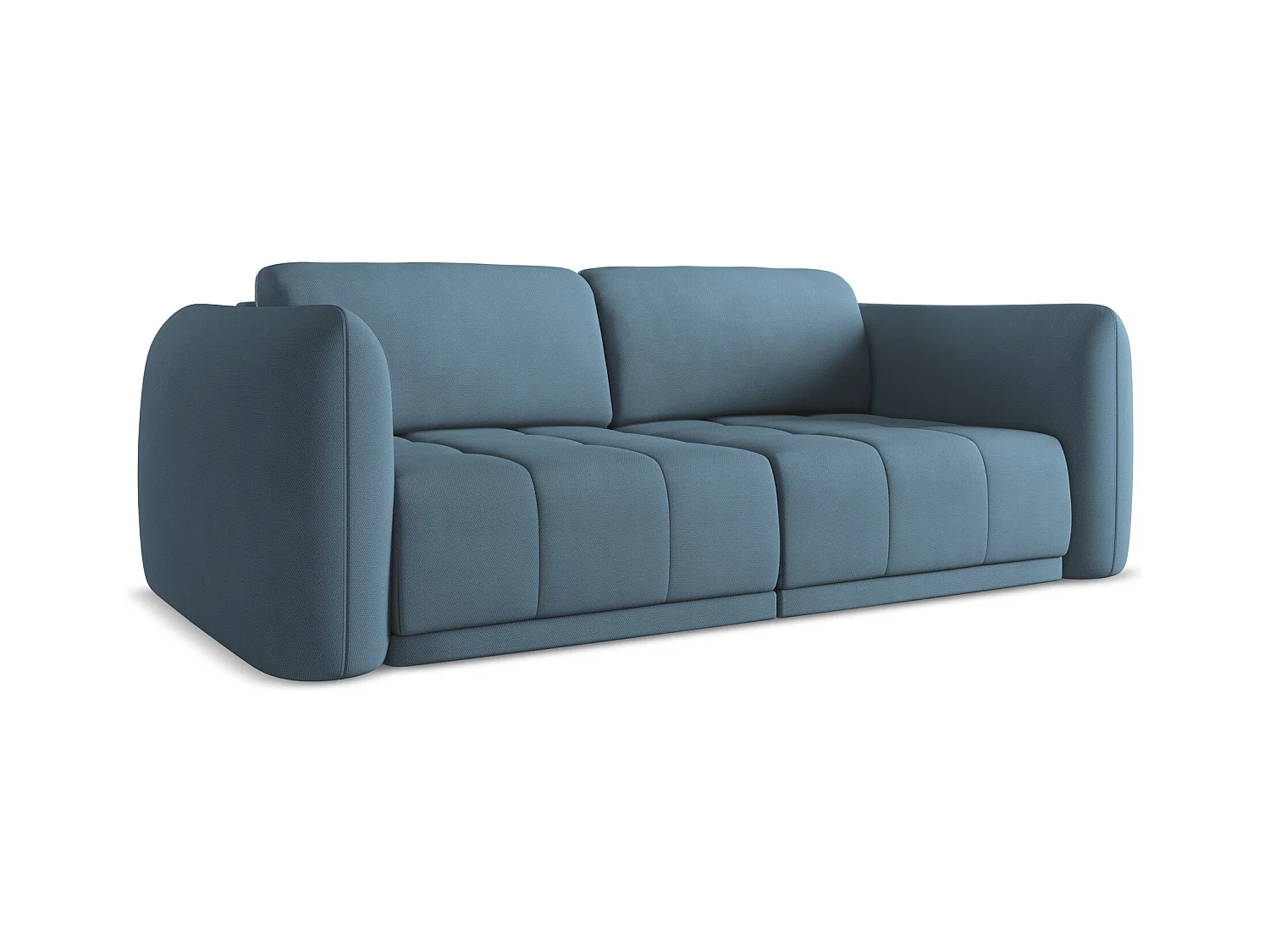 Canapé 3 places en tissu chenille - jeans - HOKU