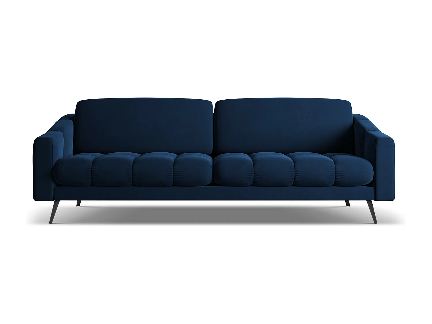 4-Sitzer Sofa - - Samt - Königsblau - NALU