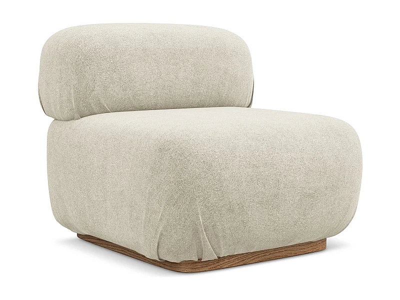 Modular - Mittelsofa - Bouclé - Hell beige - AILANI