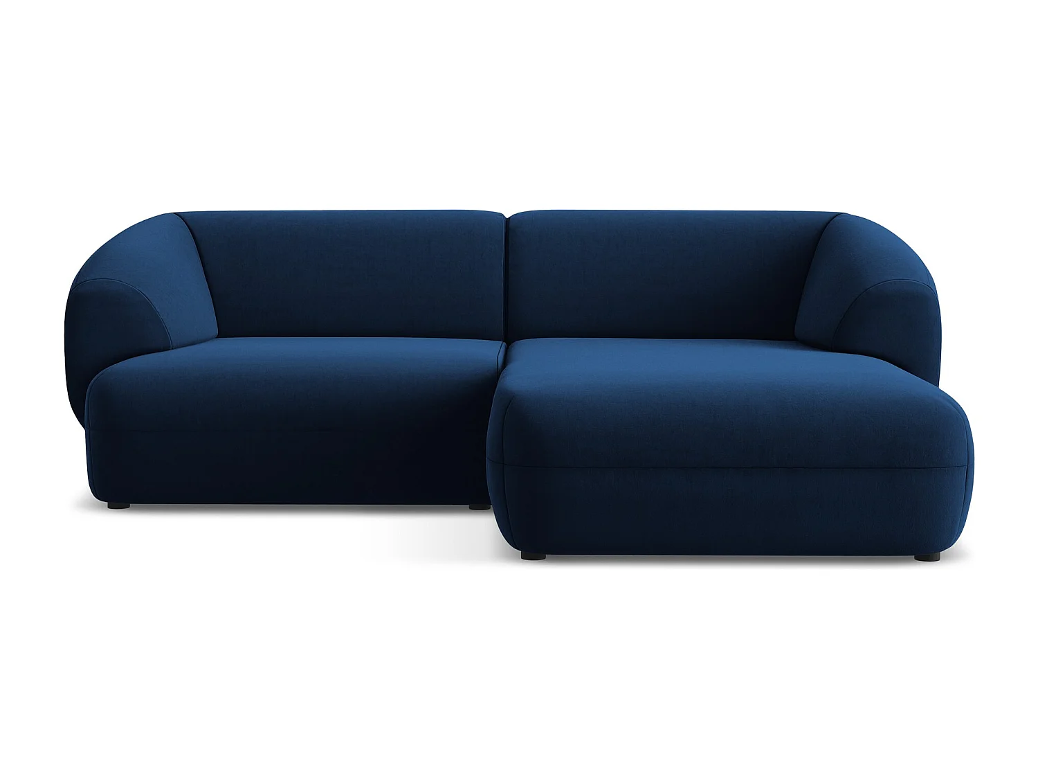 2,5-Sitzer Modulares Ecksofa - Ecke Rechts - Samt - Königsblau - MOANA