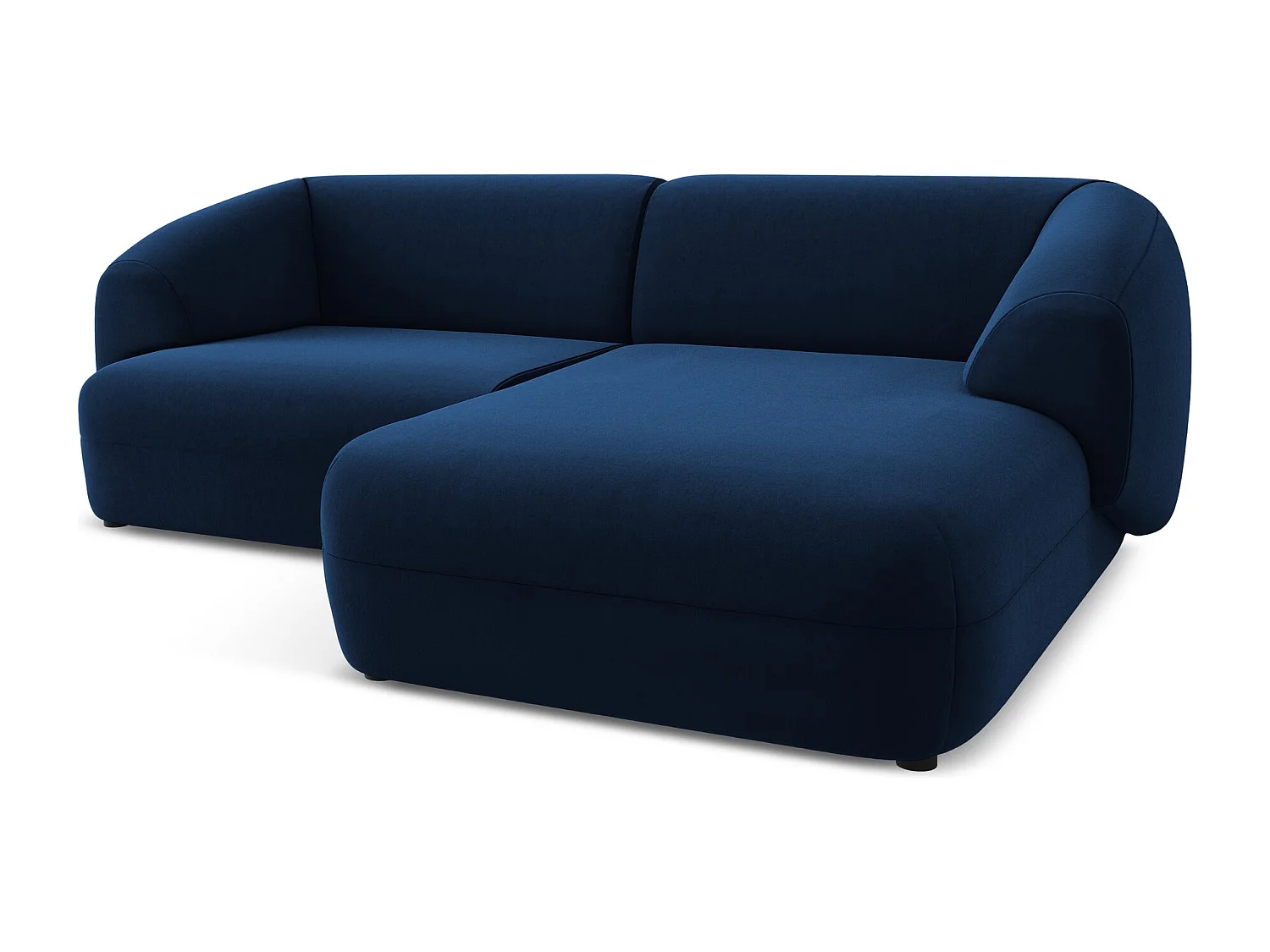 2,5-Sitzer Modulares Ecksofa - Ecke Rechts - Samt - Königsblau - MOANA