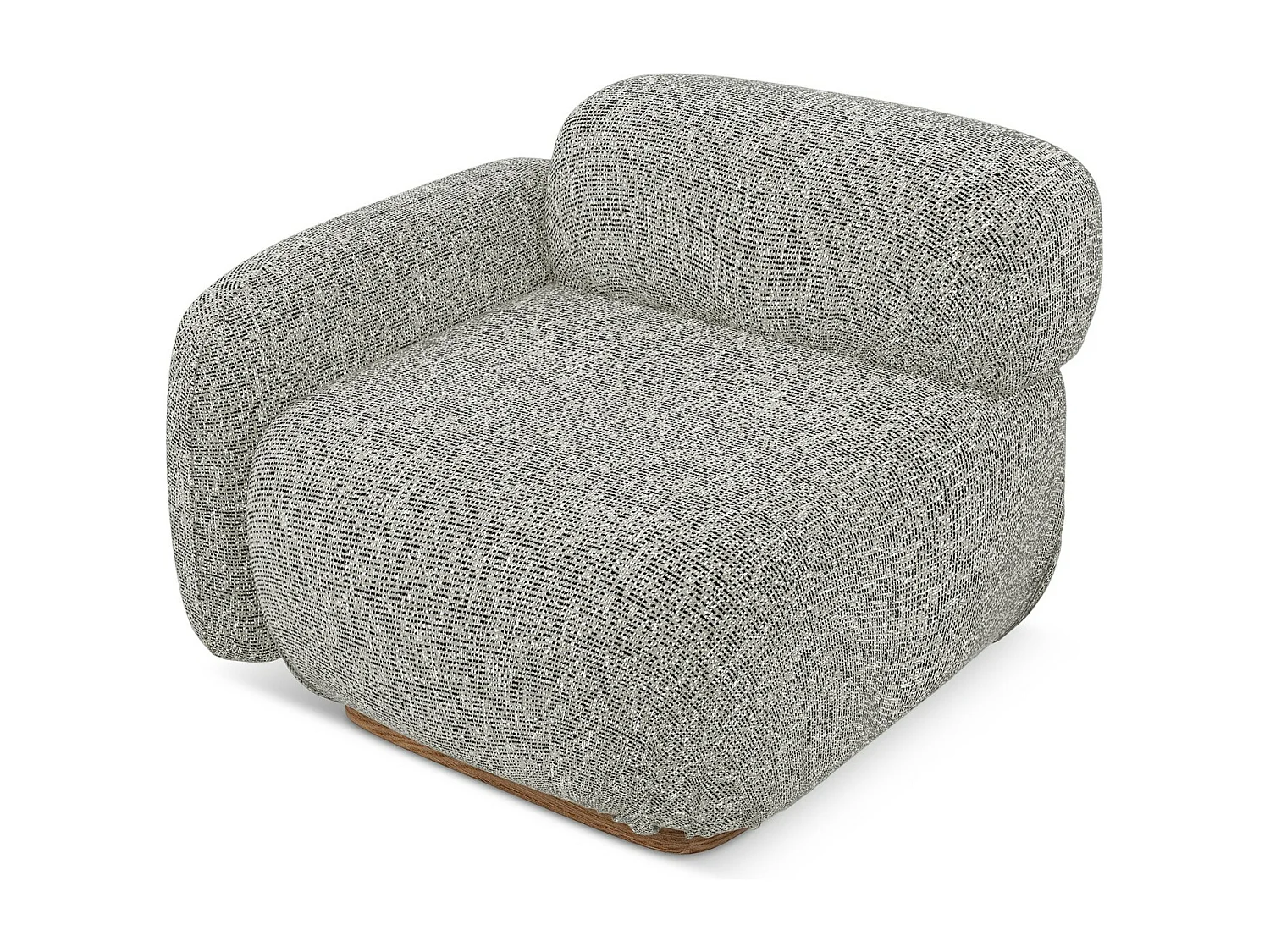 Modular - Eckteil mit Armlehne Links - Strukturstoff - Dunkelbeige - AILANI