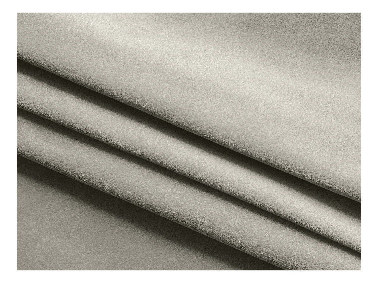 Modulares Ecksofa - - Samt - Perle - EKAHI