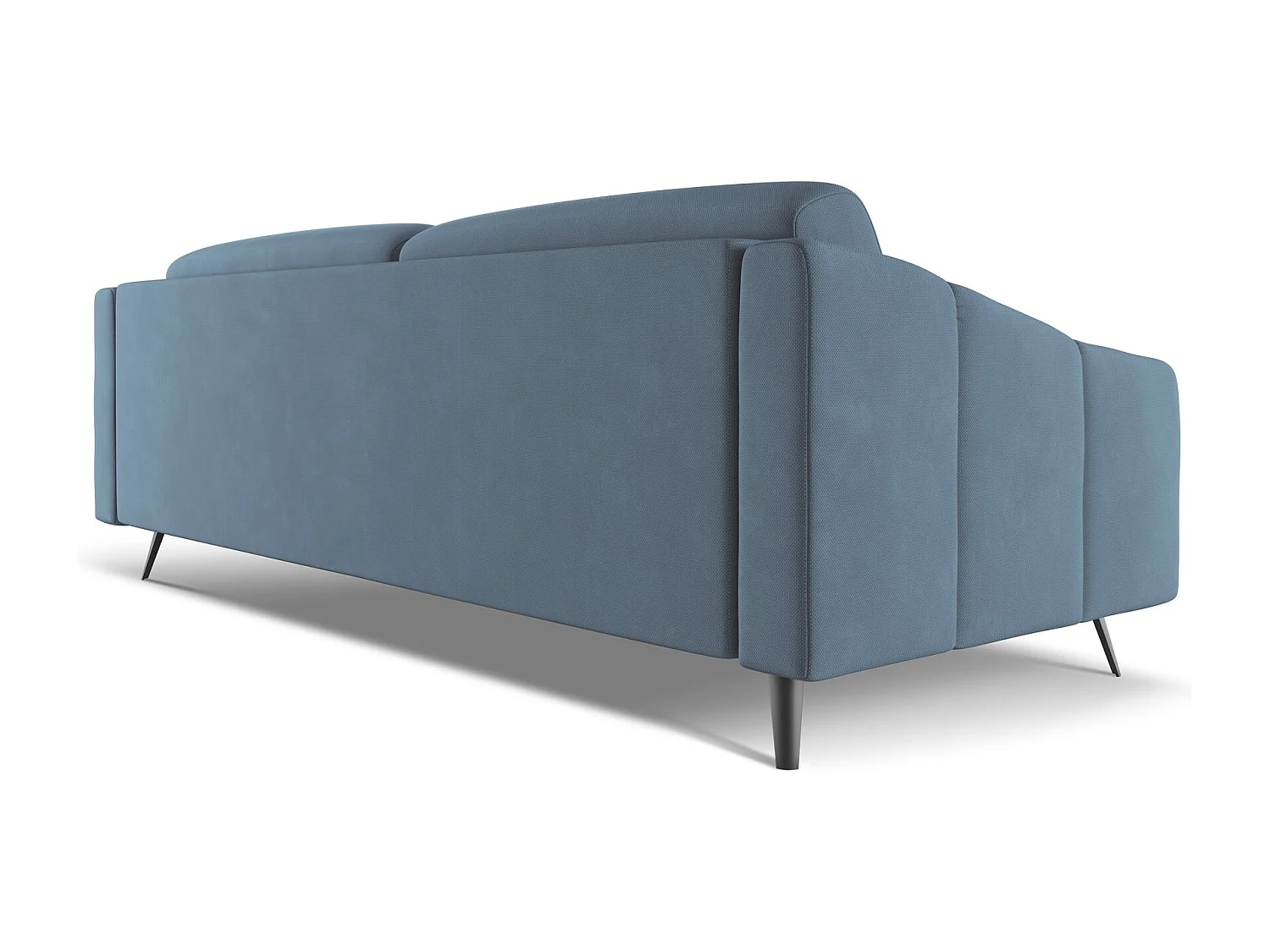 Canapé 4 places en tissu chenille - jeans - NALU