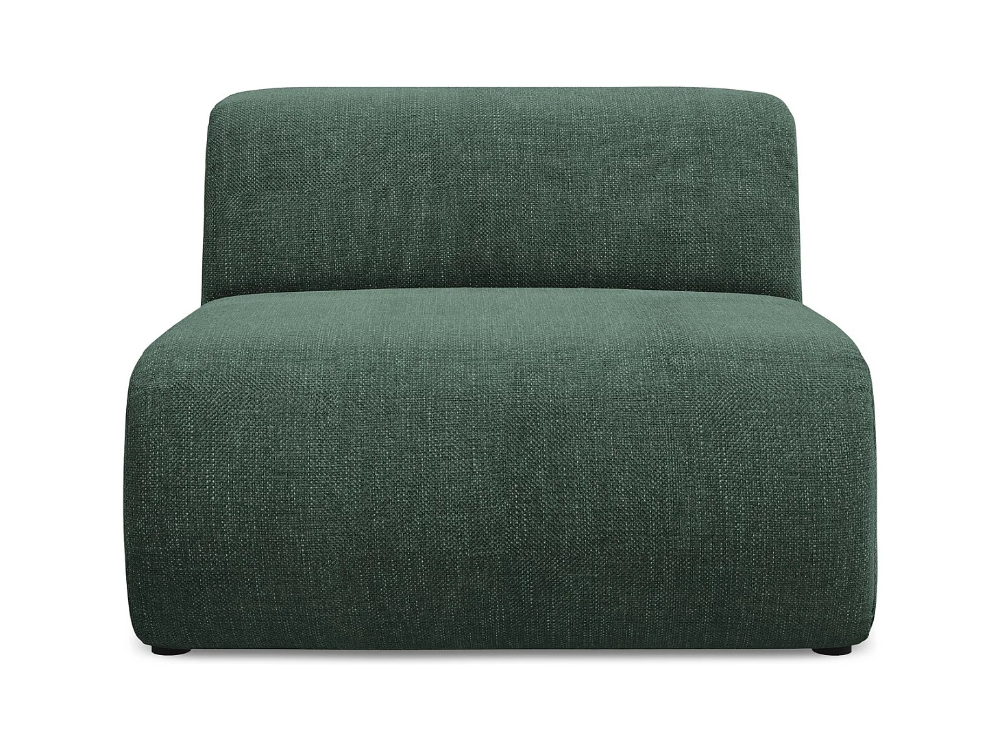 Fauteuil pour canapé modulable en tissu chenille - vert - EKAHI