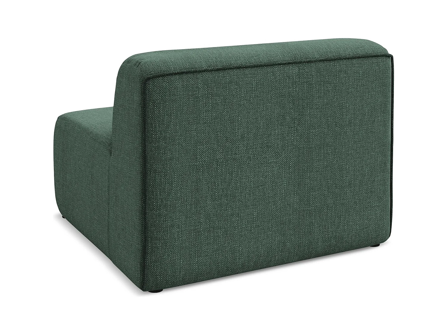 Fauteuil pour canapé modulable en tissu chenille - vert - EKAHI