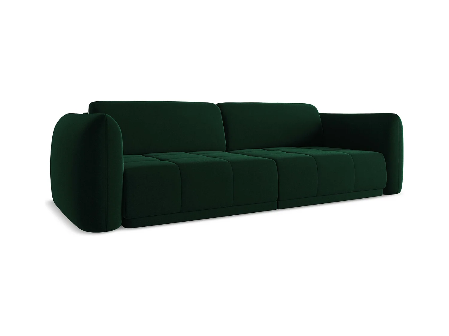 4-Sitzer Sofa - - Samt - Flaschengrün - HOKU