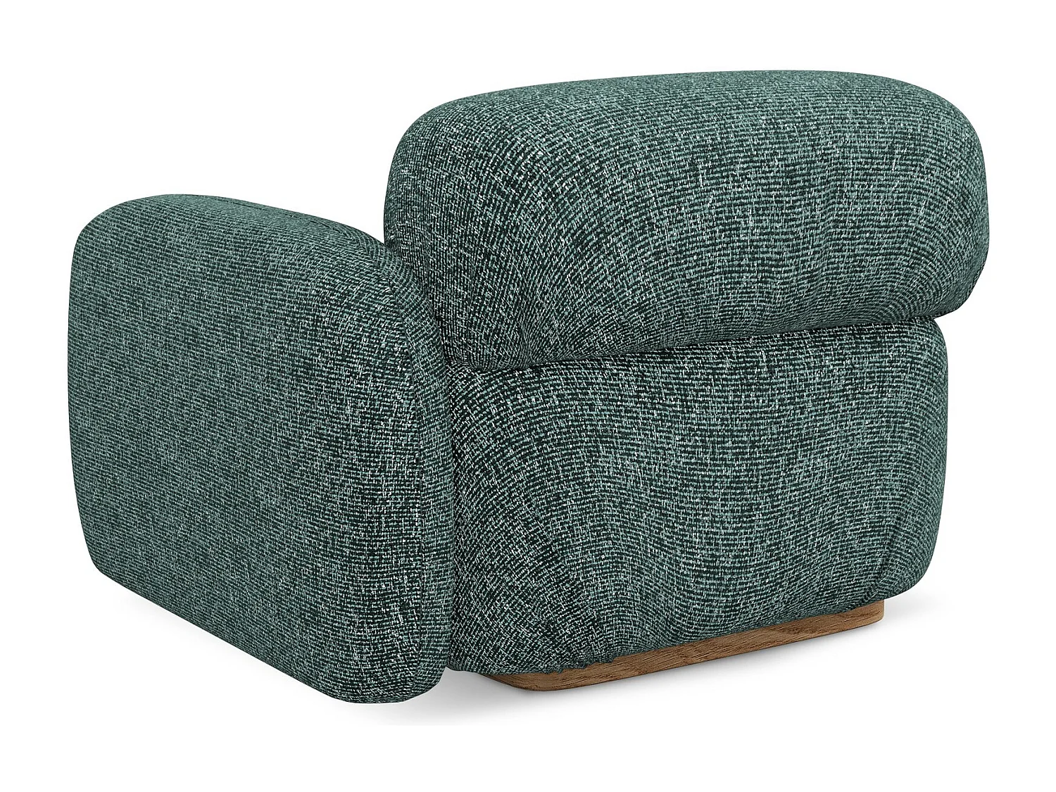 Modular - Eckteil mit Armlehne Rechts - Strukturstoff - Jeans - AILANI