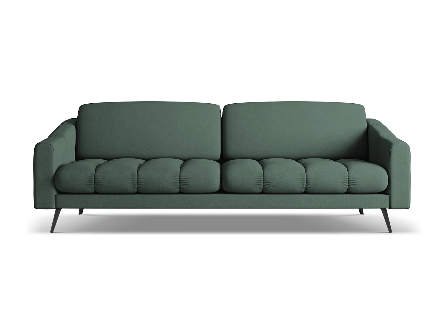 4-Sitzer Sofa - - Chenille - Grün - NALU
