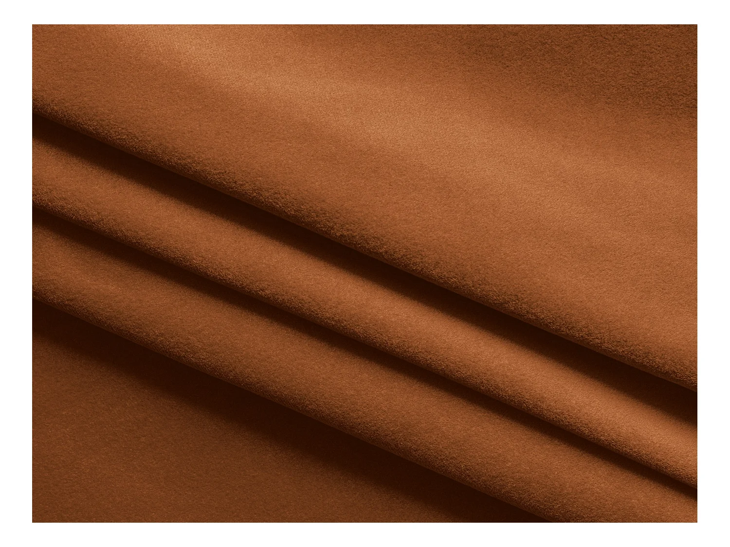 Canapé 4 places en velours - terre cuite - HOKU