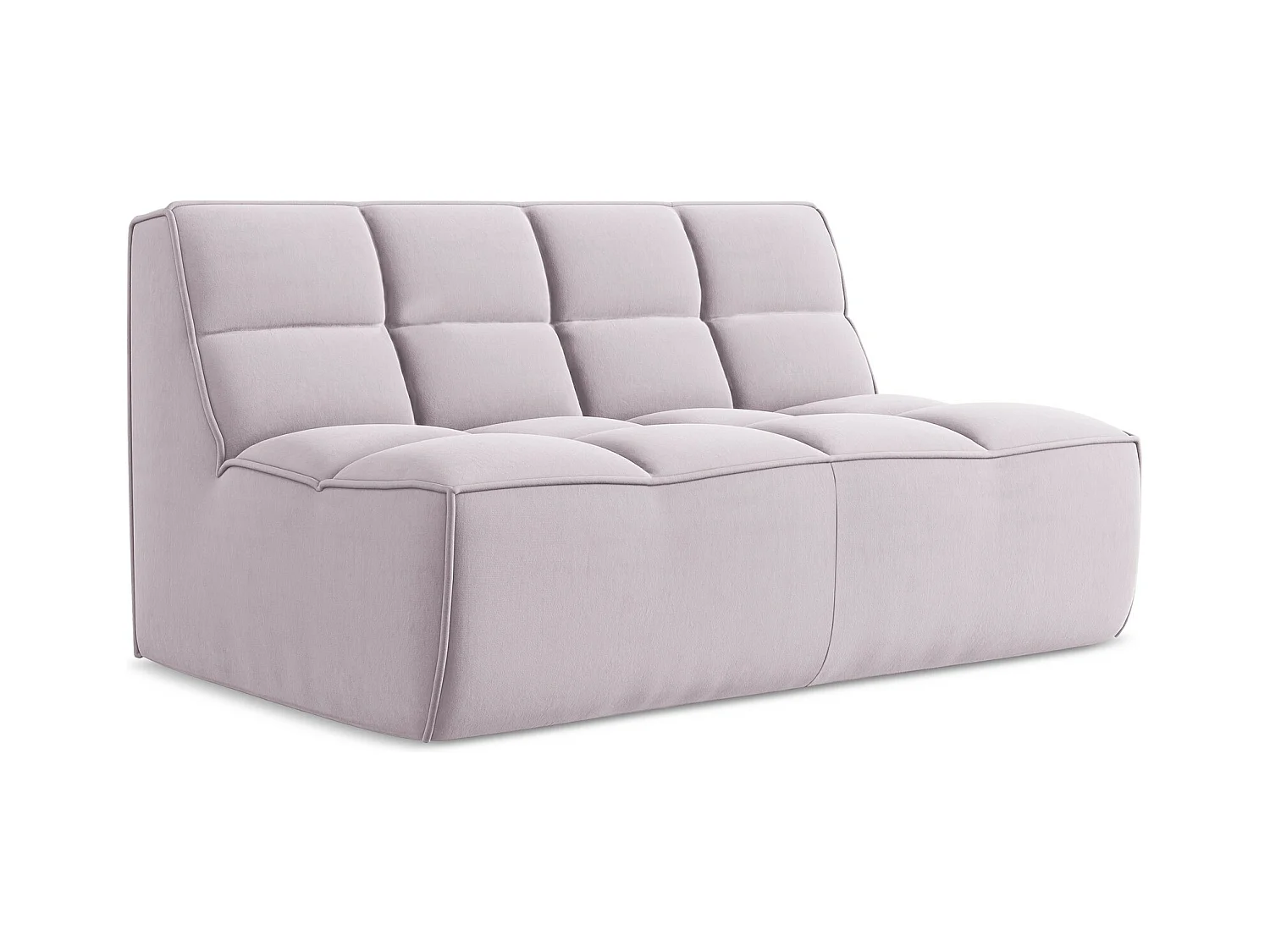 2-Sitzer Sofa - - Samt - Lavendel - KALAI