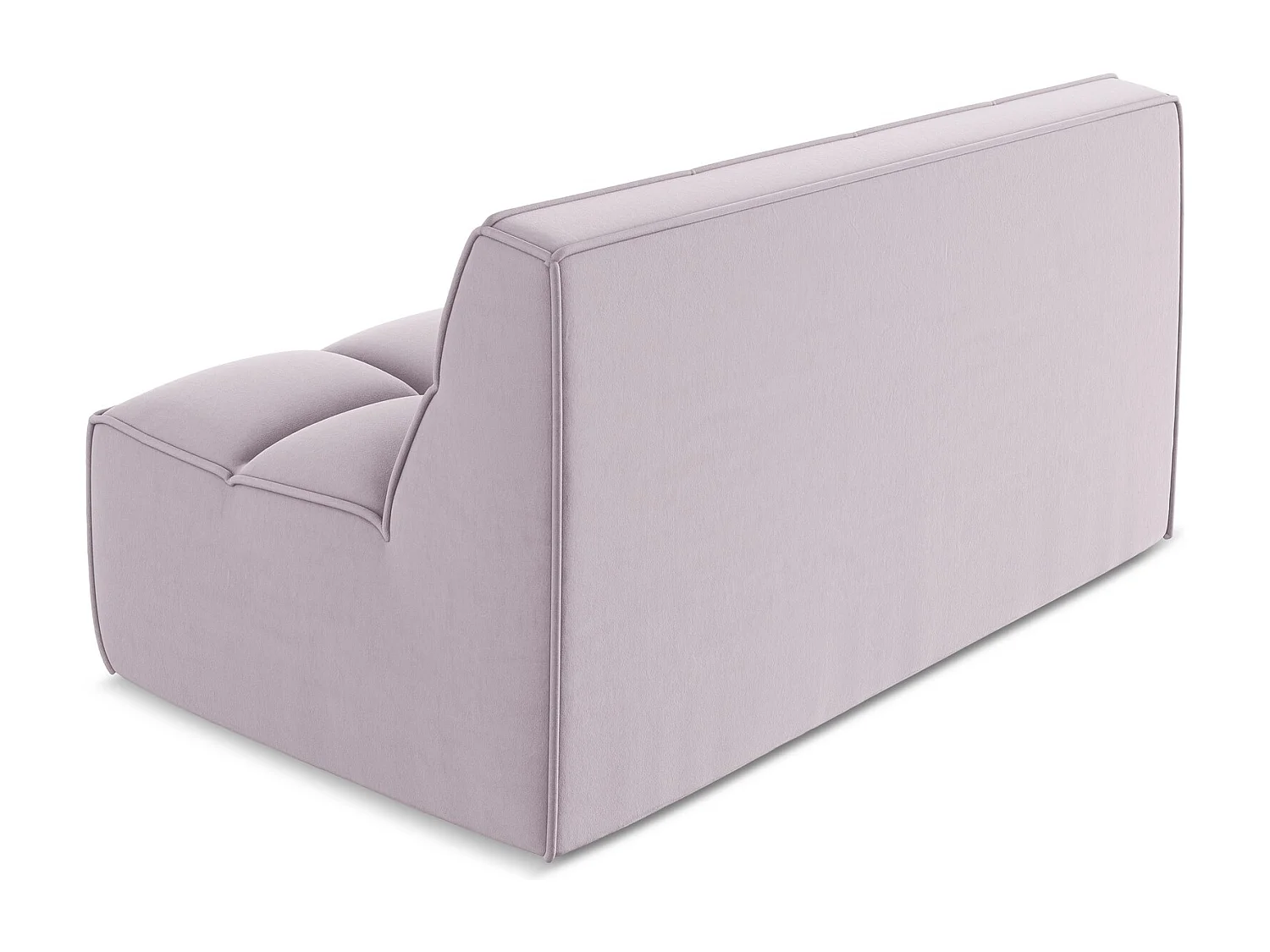 Tweezits modulaire bank van lavendel velours - KALAI
