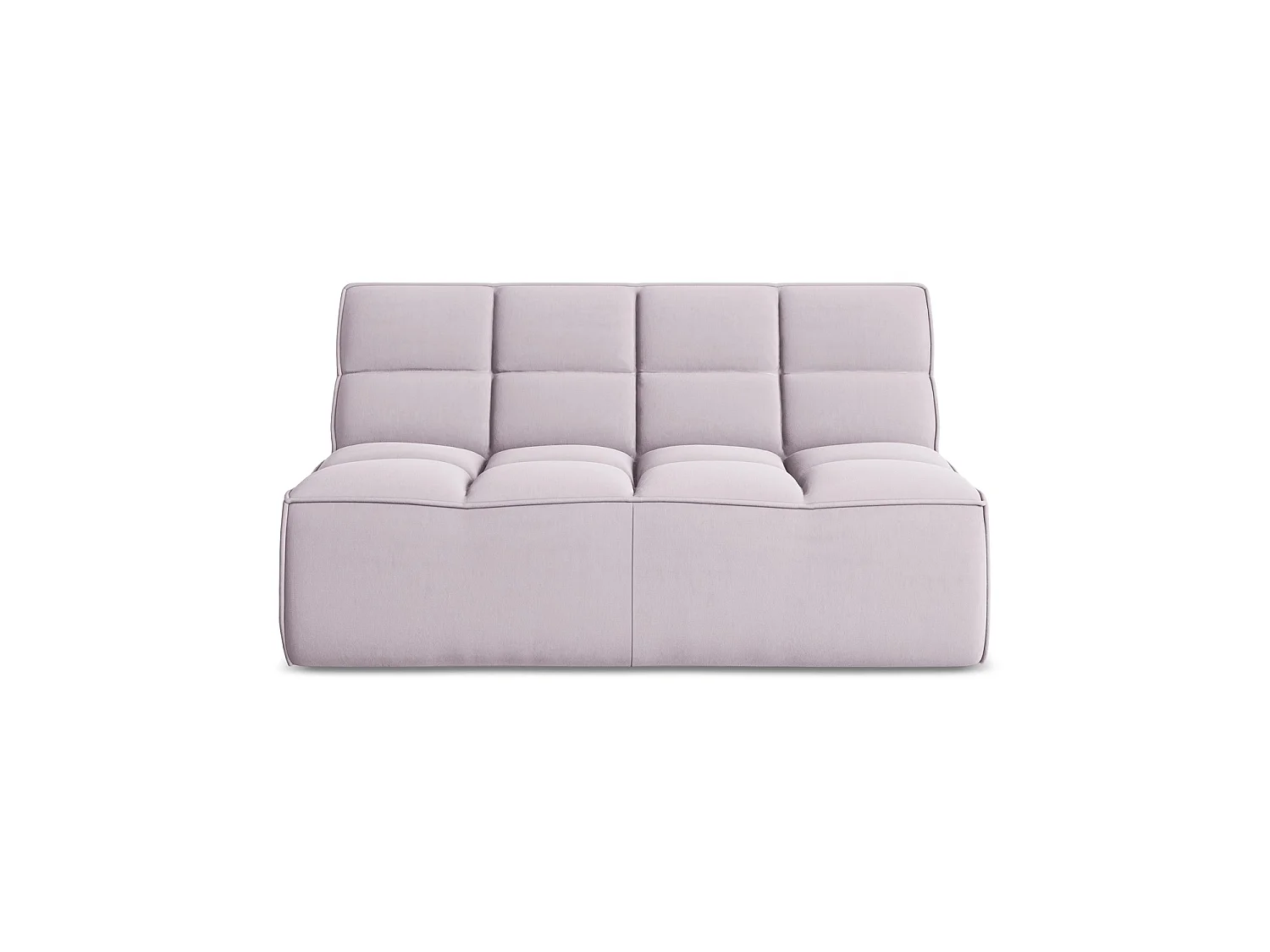 Tweezits modulaire bank van lavendel velours - BELLUNO