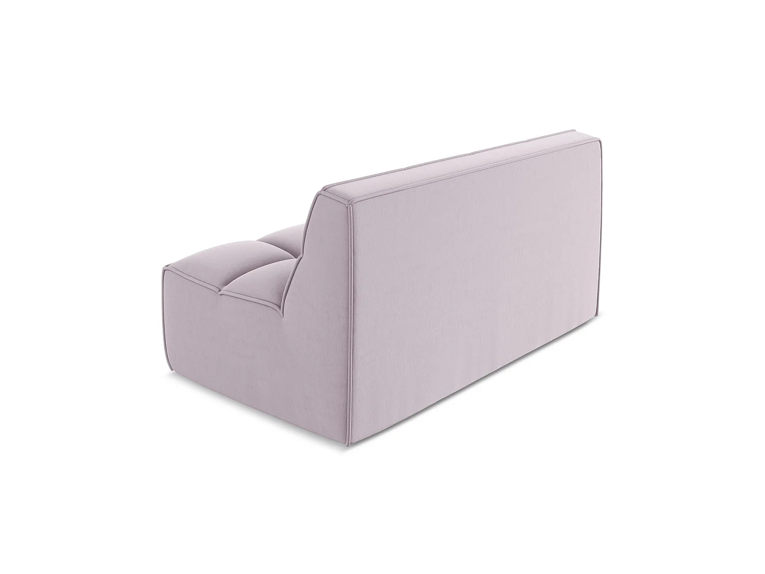 Tweezits modulaire bank van lavendel velours - BELLUNO