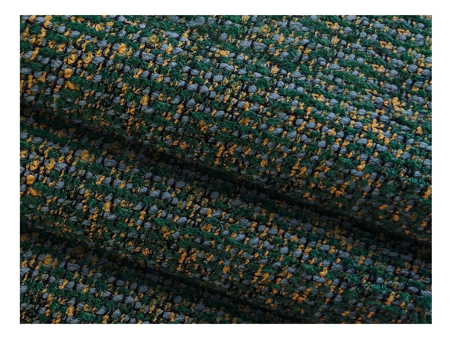 Module avec accoudoirs droit en tissu texturé - vert - AILANI