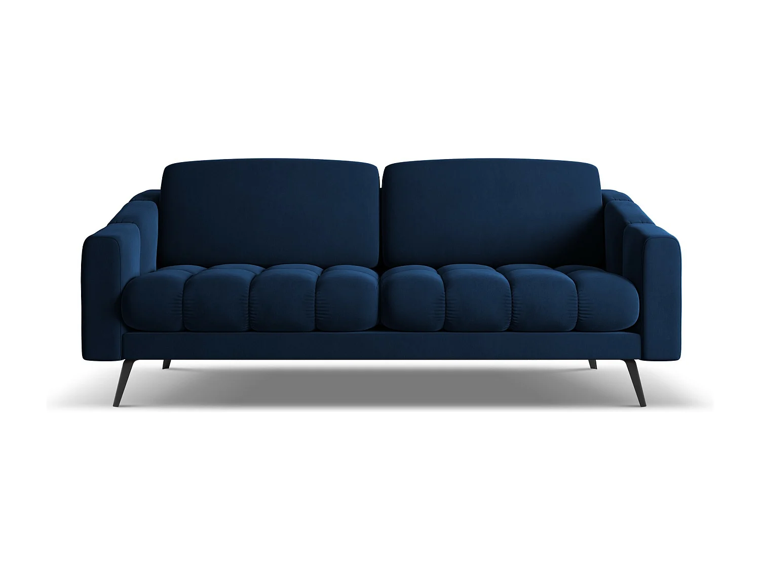 Canapé 3 places en velours - bleu royal - NALU