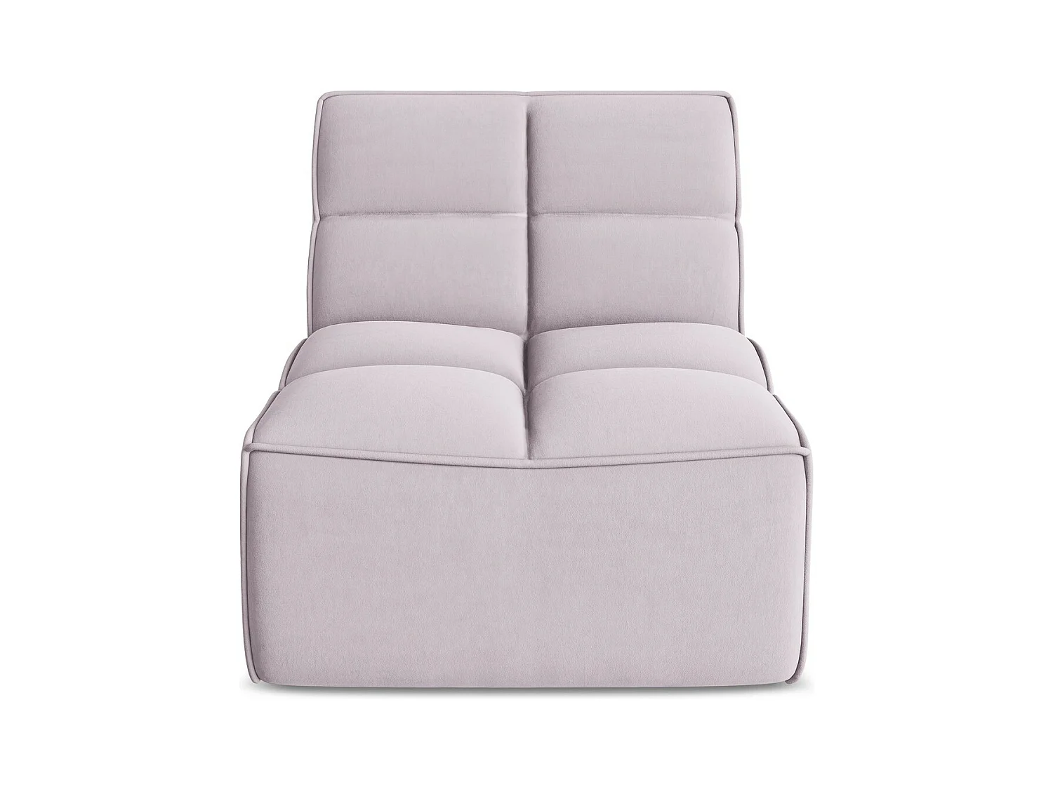 Fauteuil pour canapé modulable en velours - lavande - KALAI