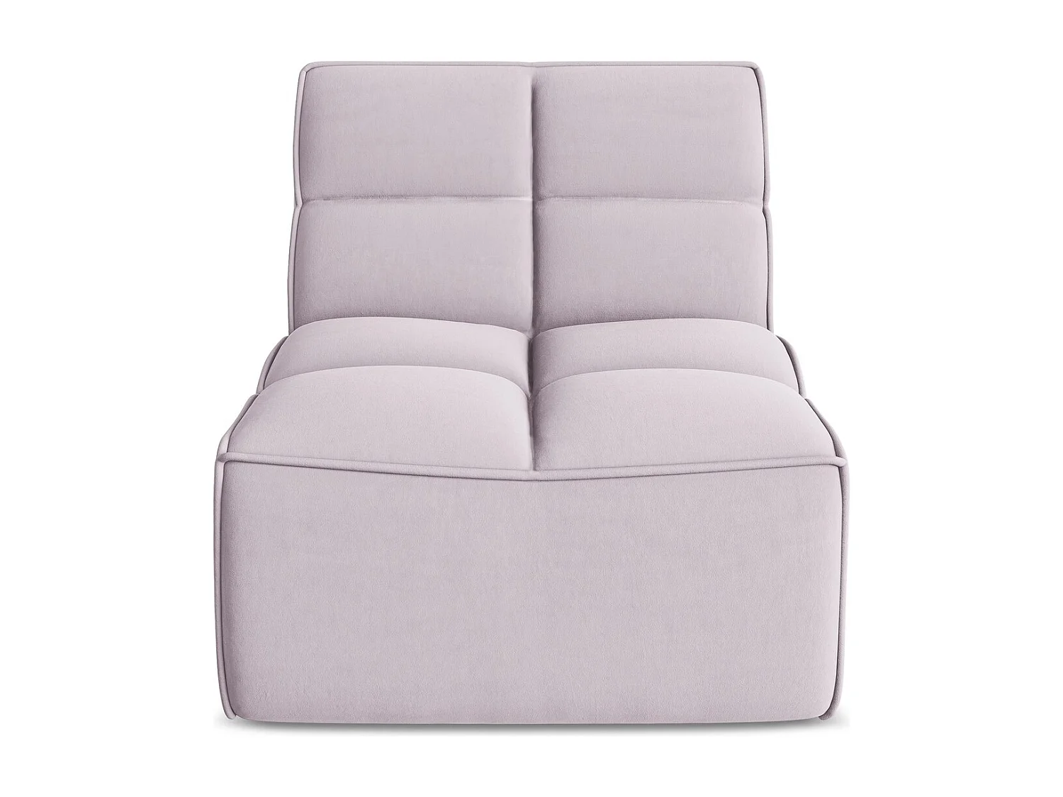 Fauteuil pour canapé modulable en velours - lavande - KALAI