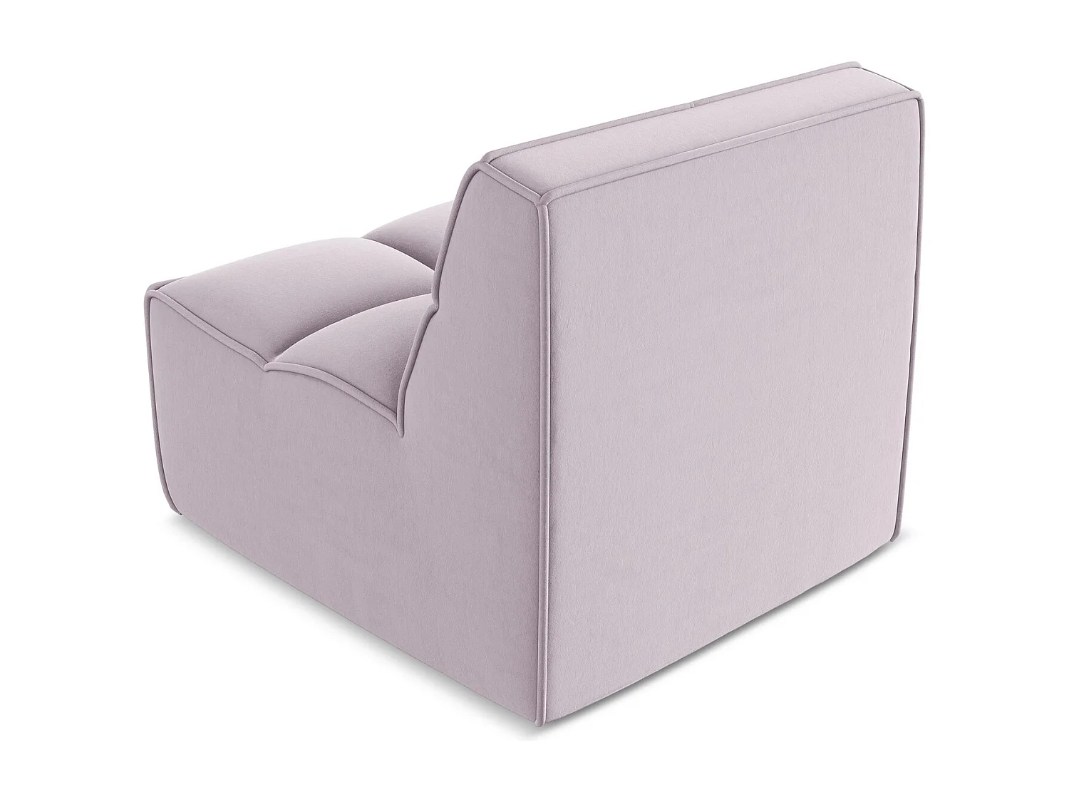 Fauteuil pour canapé modulable en velours - lavande - KALAI
