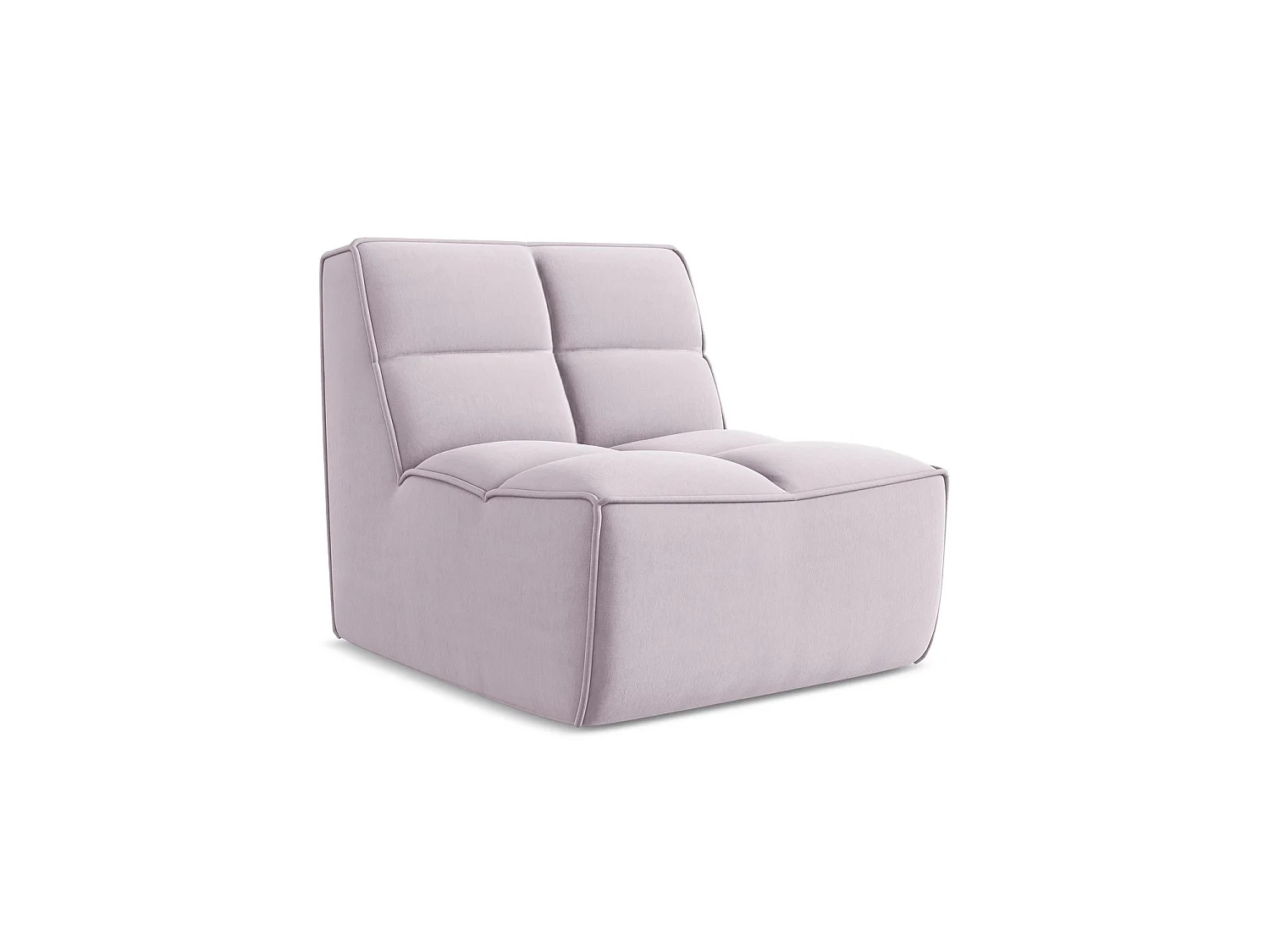 Modular - Mittelsofa - Samt - Lavendel - BELLUNO