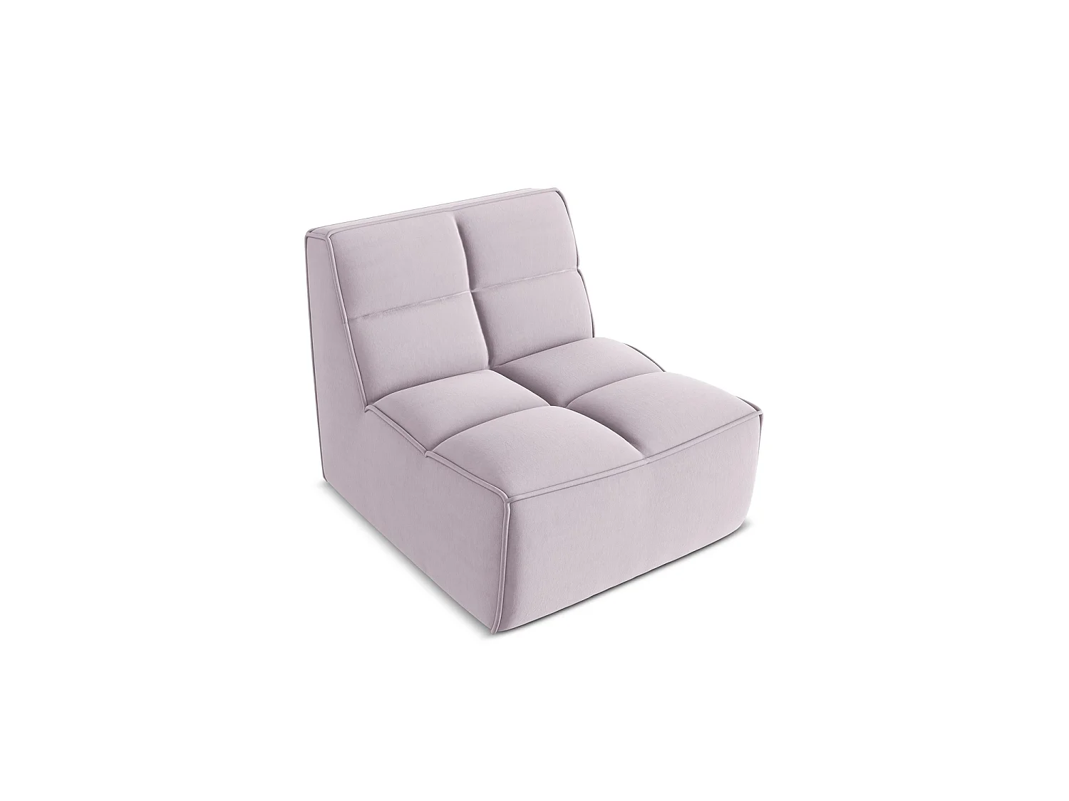 Modular - Mittelsofa - Samt - Lavendel - BELLUNO