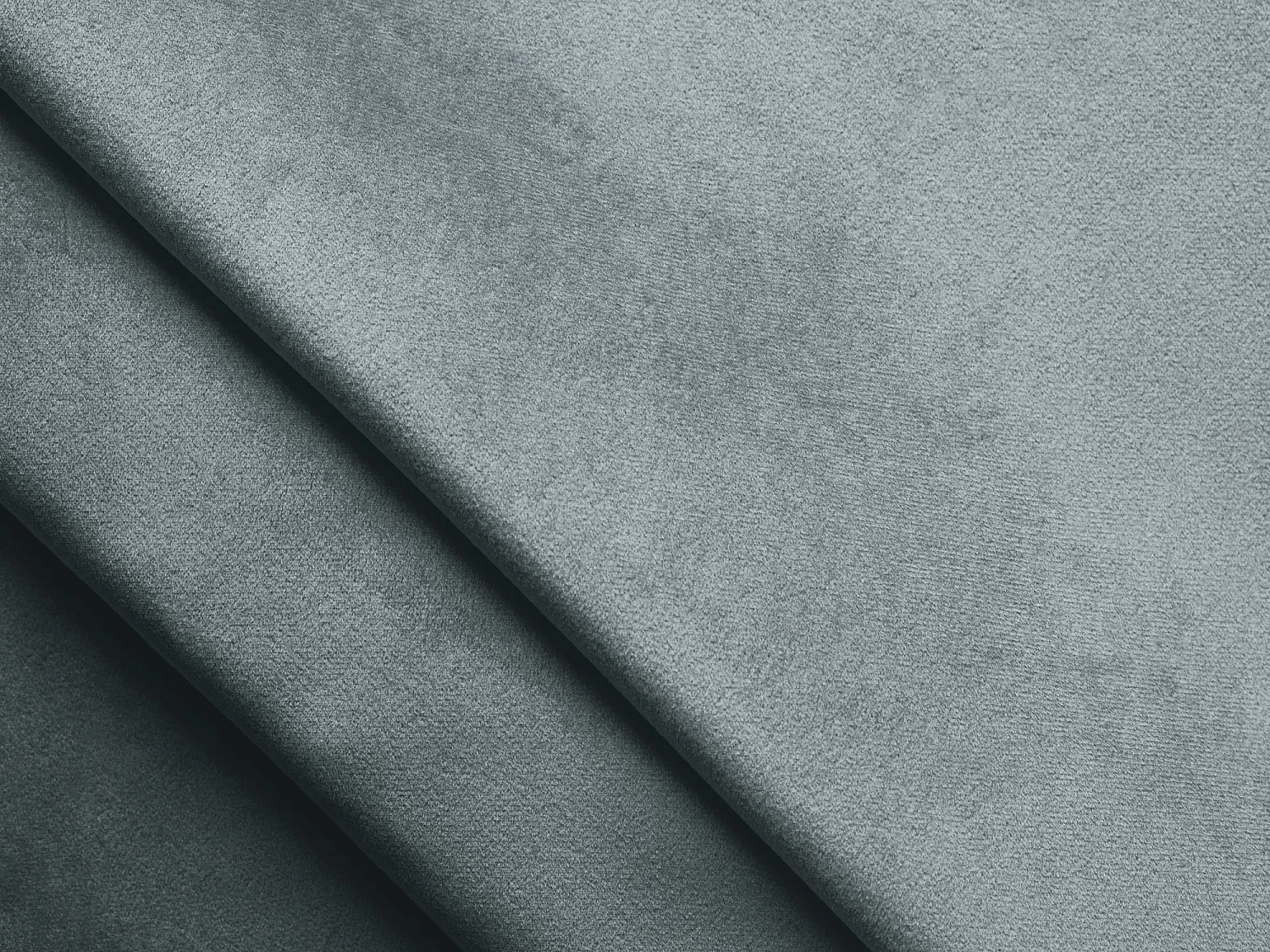 Canapé d'angle 2,5 places modulaire gauche en velours - bleu clair - MOANA