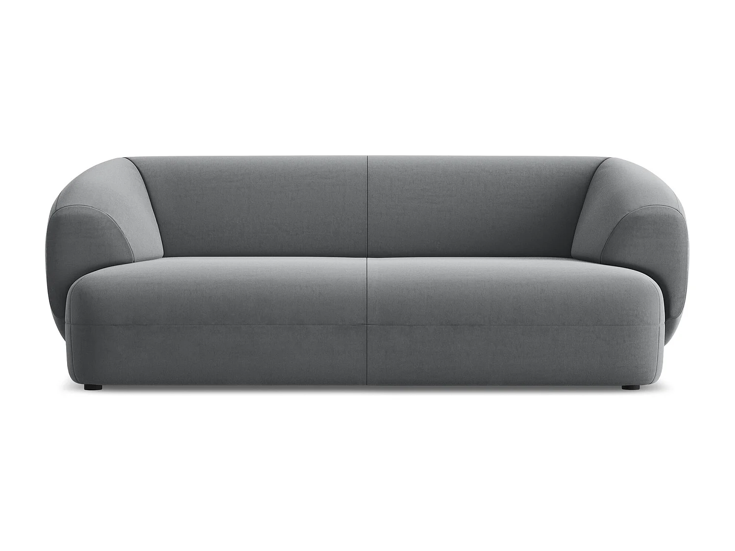 3-Sitzer Sofa - - Samt - Stahl - MOANA