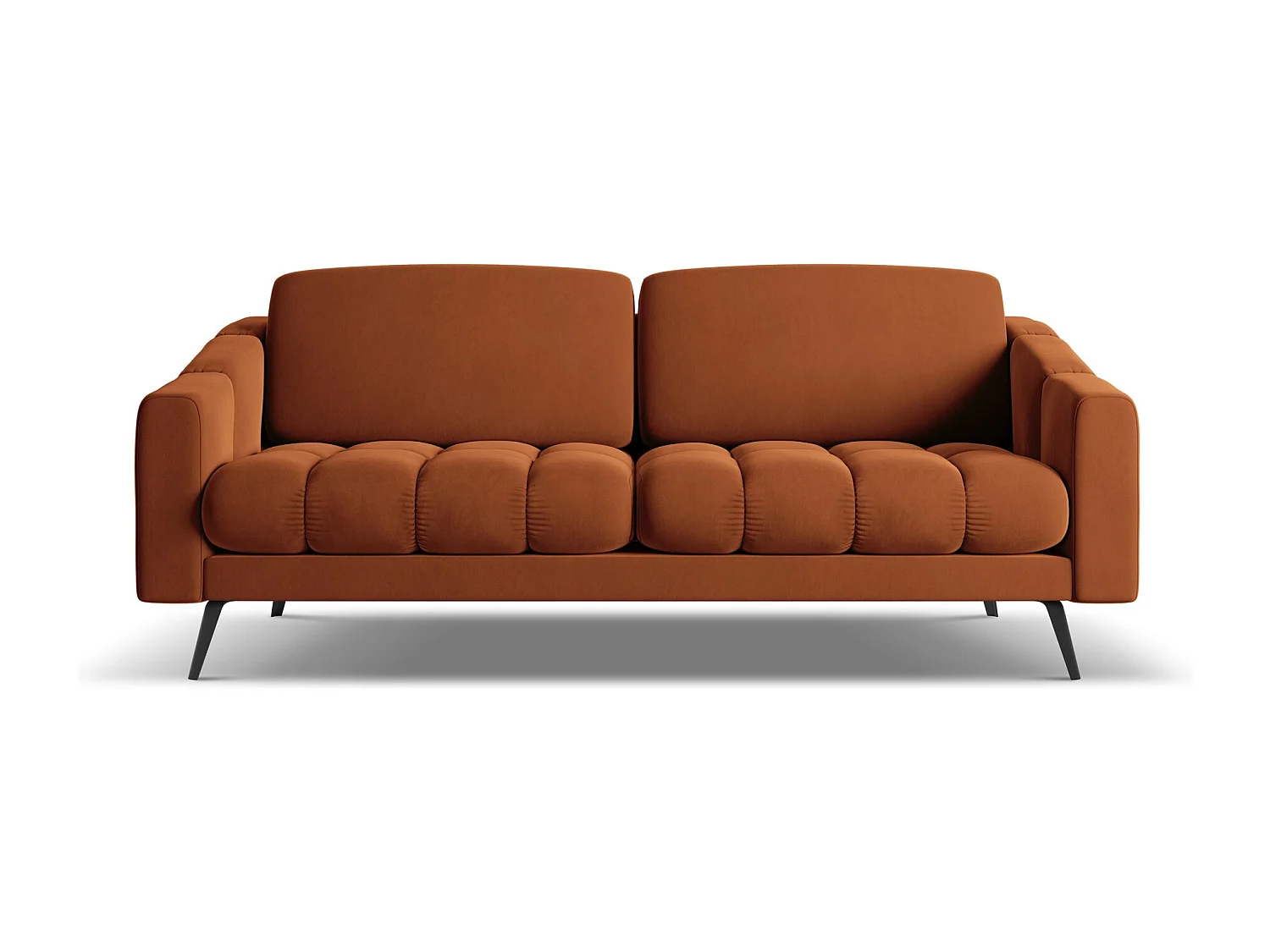 3-Sitzer Sofa - - Samt - Terrakotta - NALU