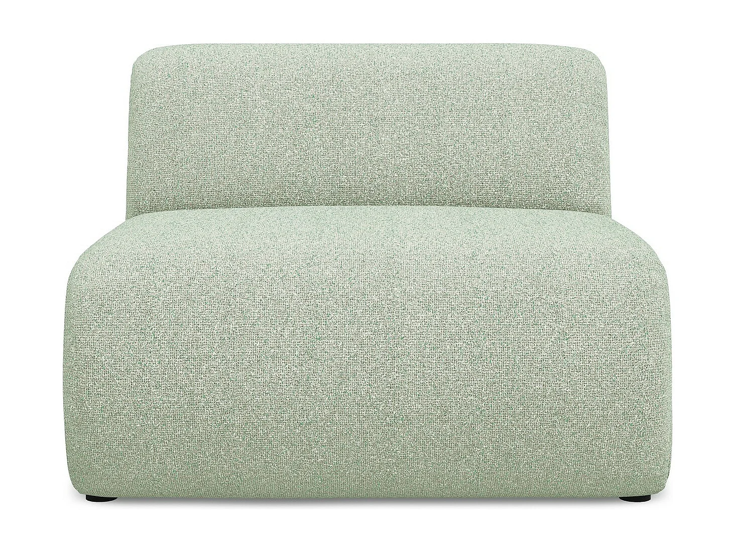 Bankmodule midden van lichtgroen textuurstof - EKAHI