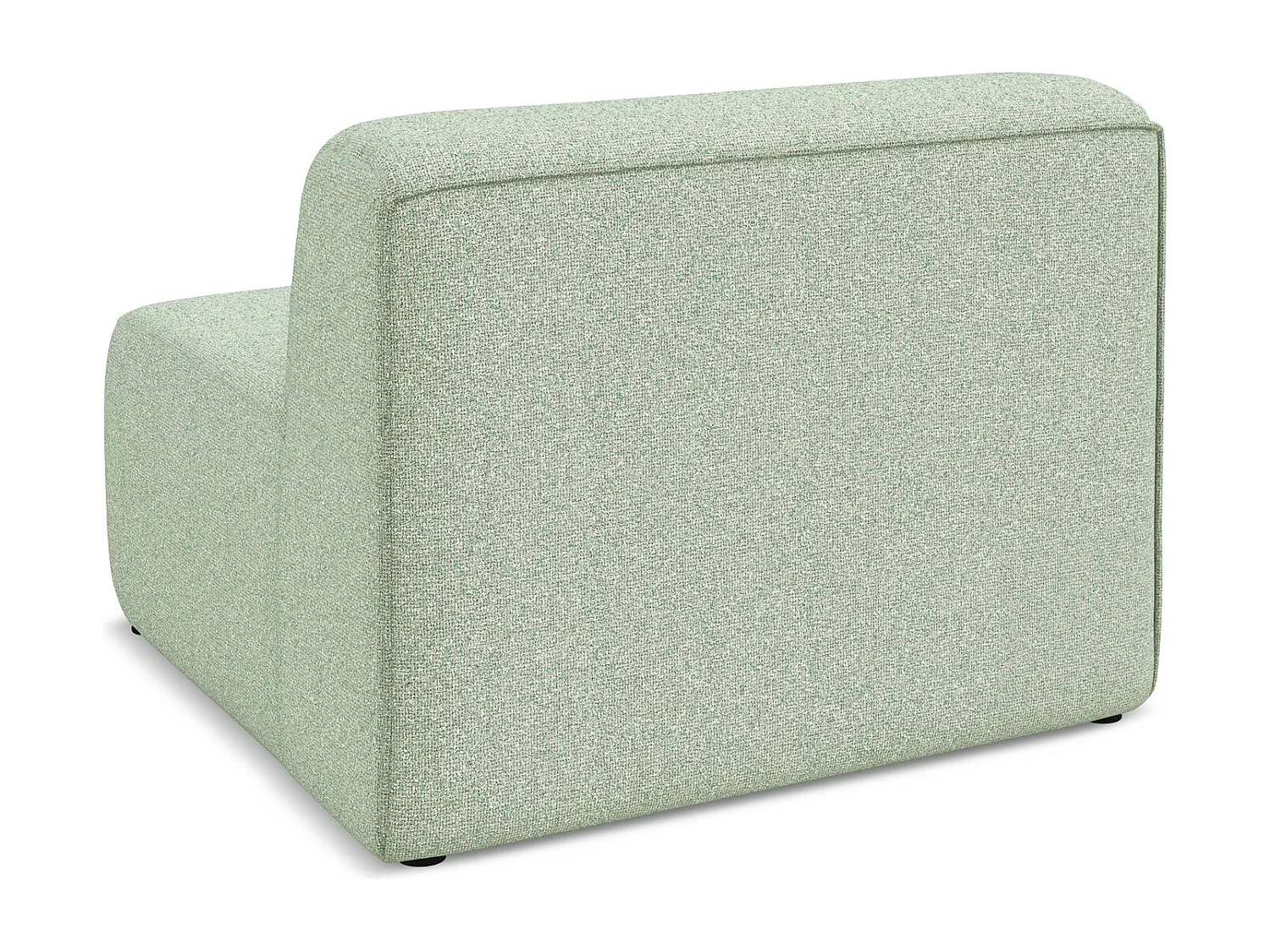 Bankmodule midden van lichtgroen textuurstof - EKAHI