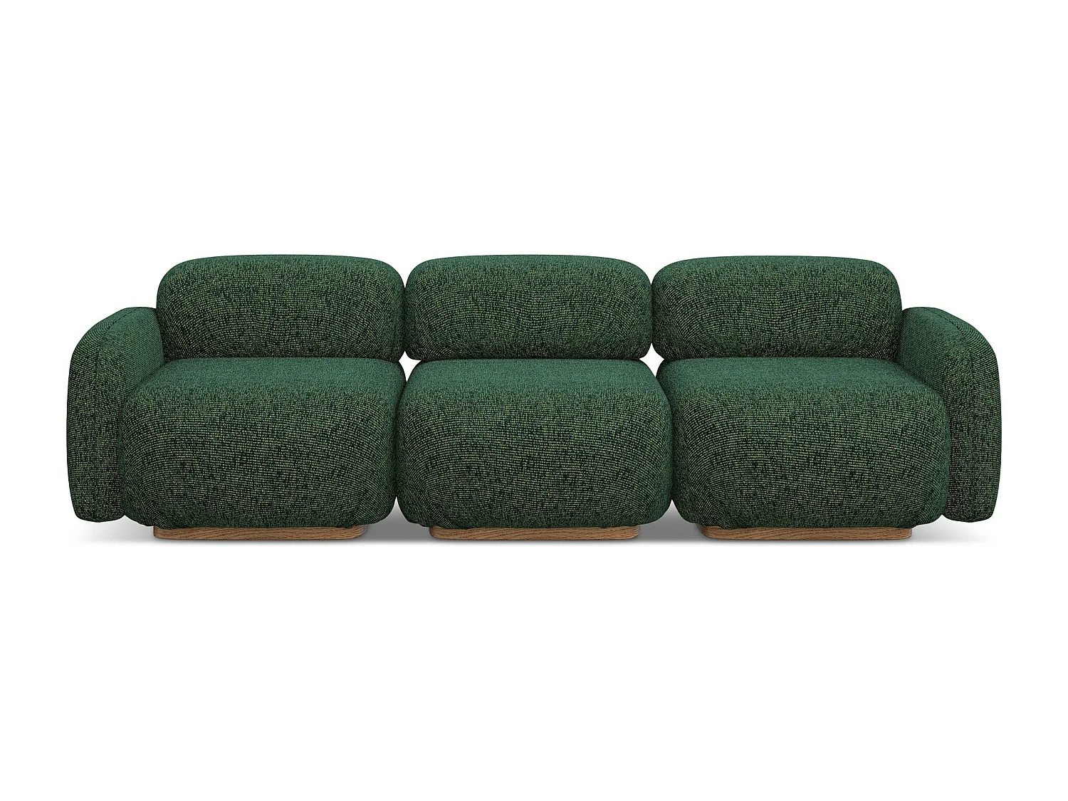 Vierzits modulaire bank van groente textuurstof - AILANI