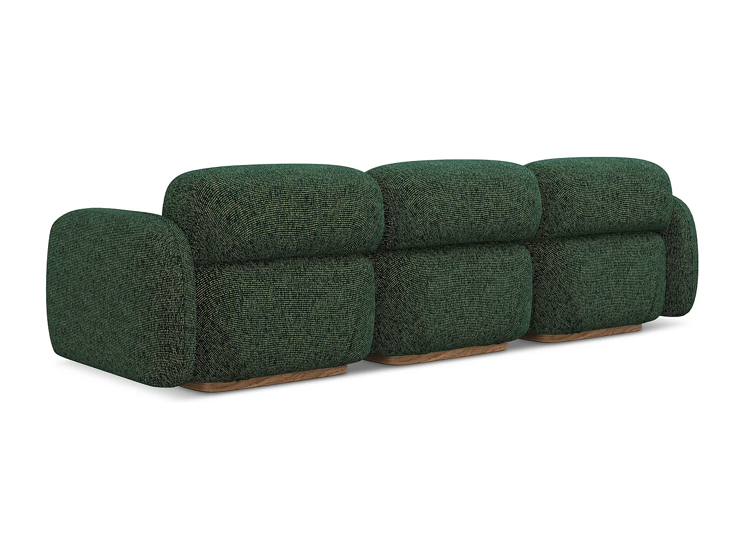 Vierzits modulaire bank van groente textuurstof - AILANI