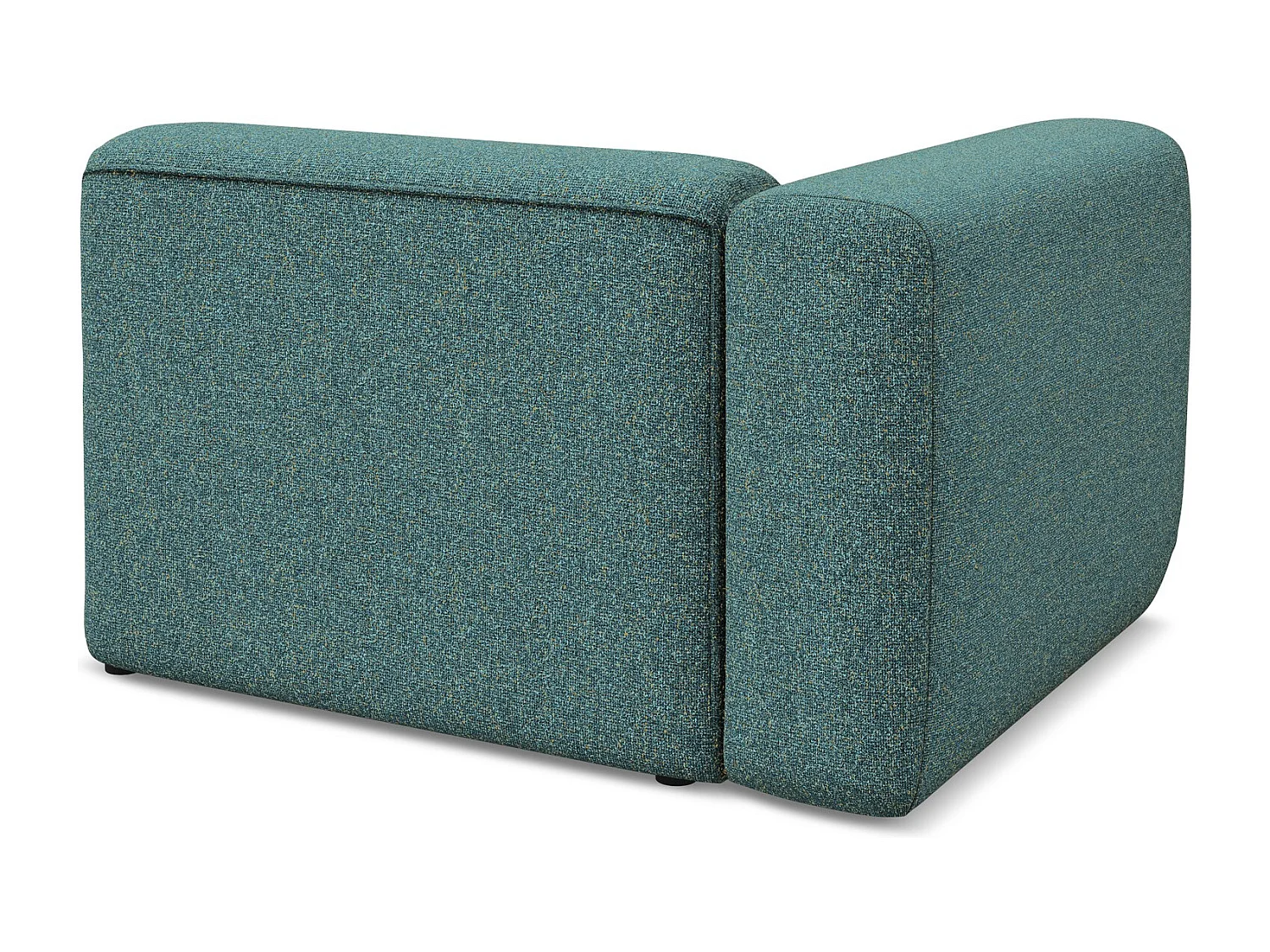 Module avec accoudoirs gauche en tissu texturé - marin - EKAHI